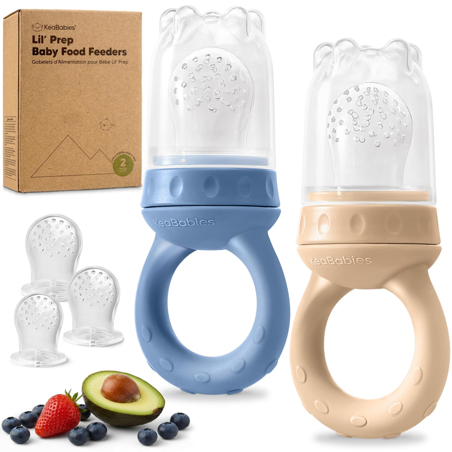 Lil'Prep - Pack de 2 comederos para bebé