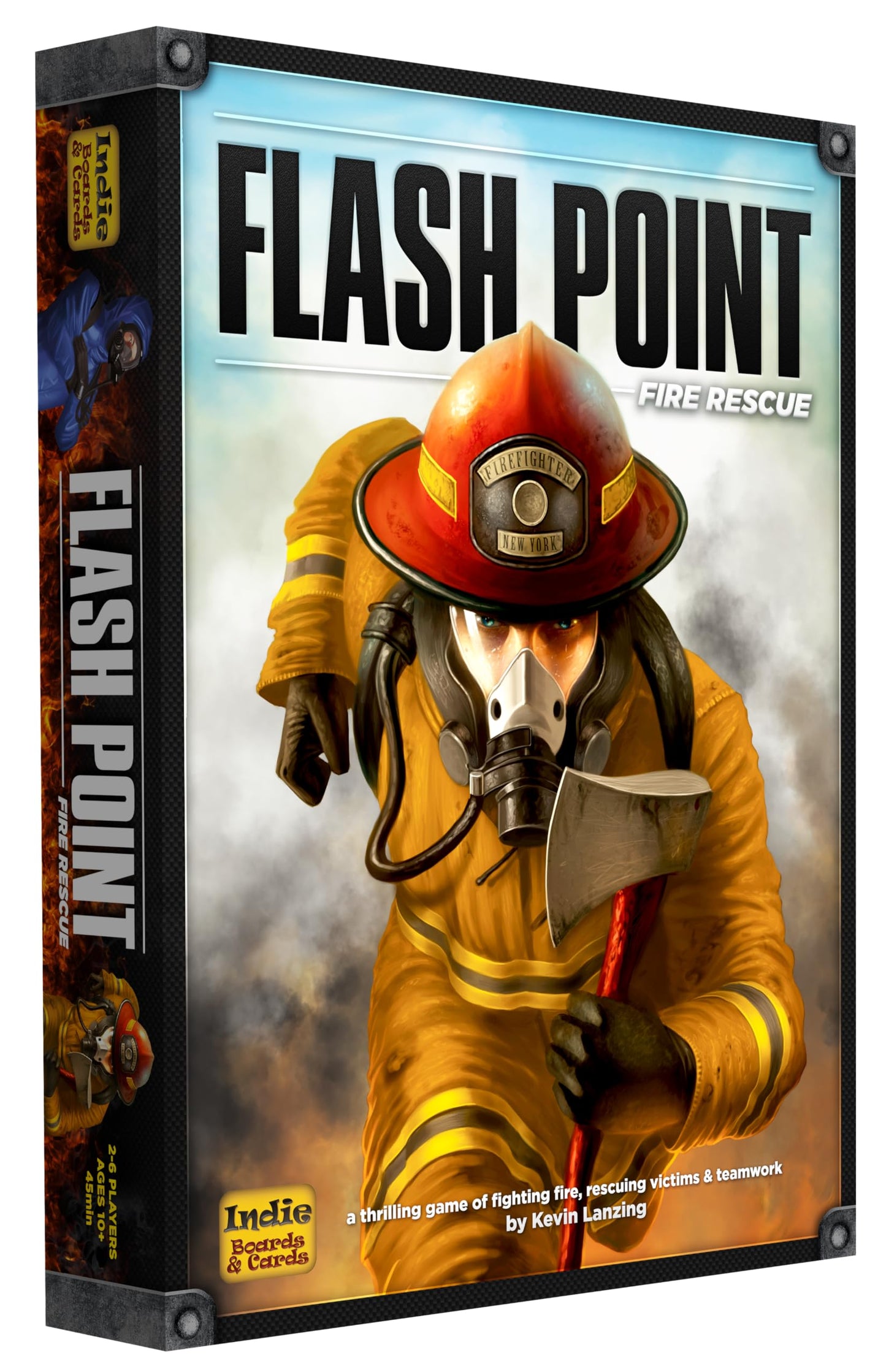Juego de Mesa Flash Point Fire Rescue Segunda Edición Rojo para Niños y Familias