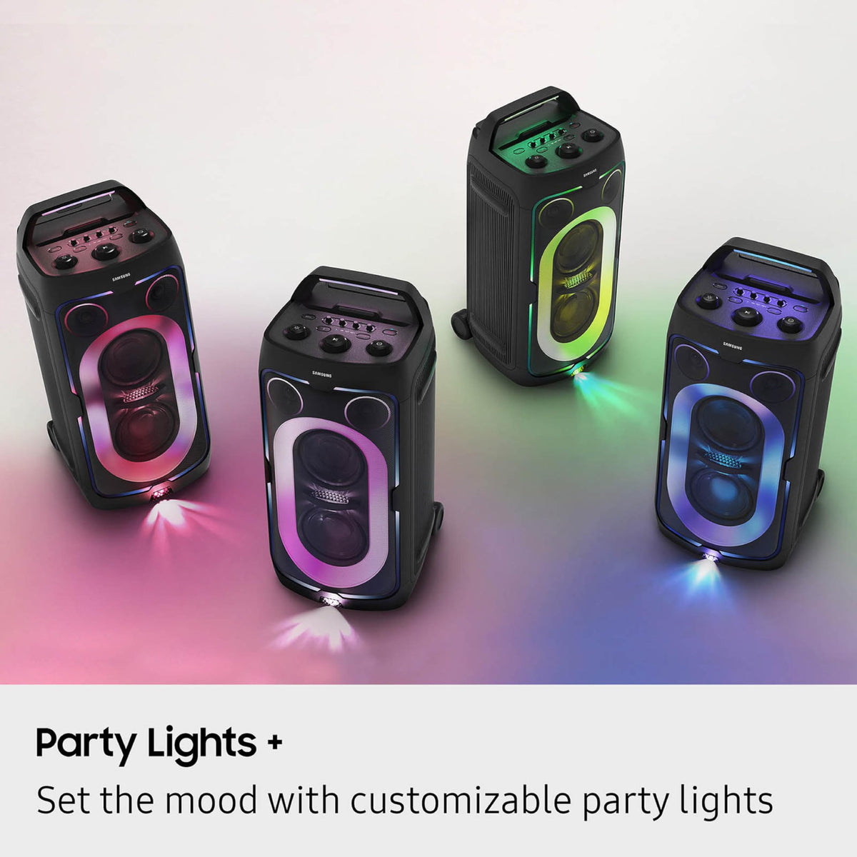 Altavoz Portátil Samsung Negro con Batería Integrada y Mango Telescópico para Fiesta