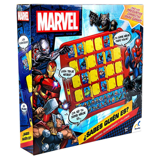 Novelty Corp - Juego de adivinanza de Marvel, 2 jugadores, Edad recomendada: 8+