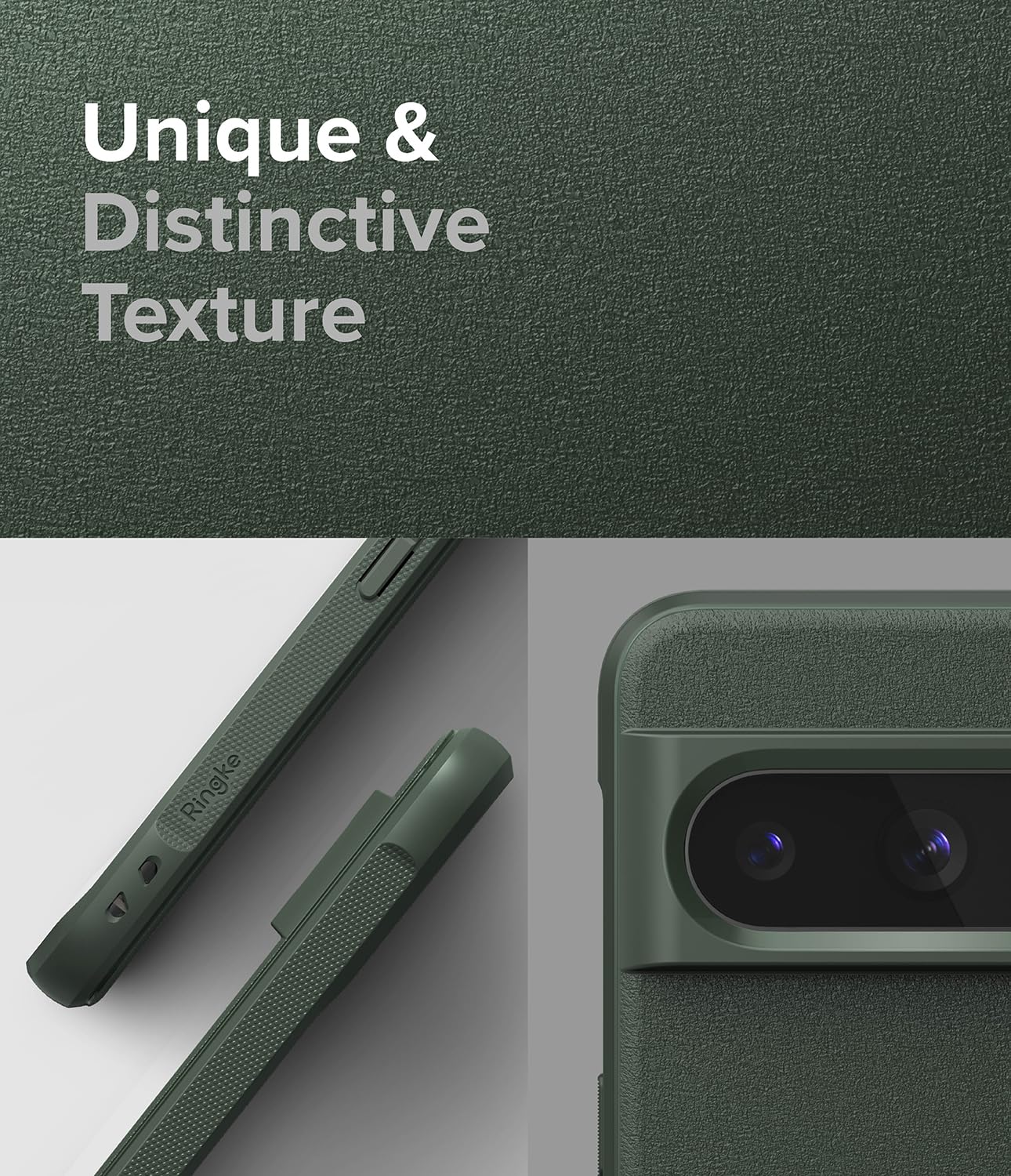 Funda Google Pixel 8 Pro Ringke Onyx Verde Oscuro Anti Huella y Antideslizante con Protección Adicional