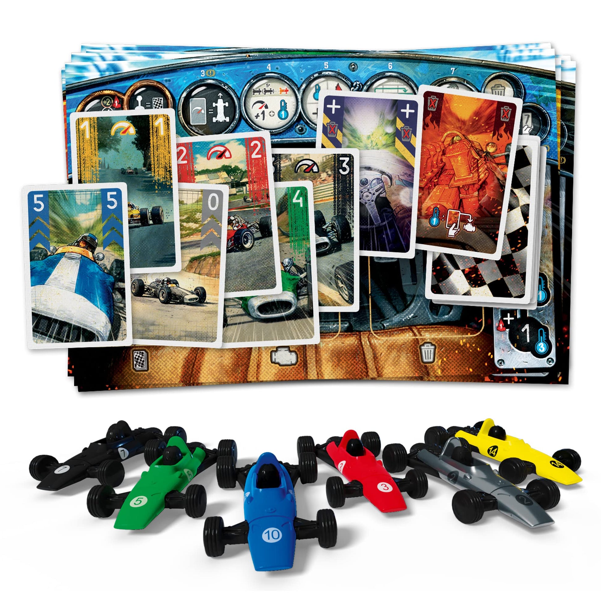 Days of Wonder Heat Pedal to The Metal Board Game | Strategy | Grand Prix Racing Game | Fun Family Game for Kids and Adults | Ages 10+ | 1-6 Players | Average Playtime 60 Minutes | Made by
