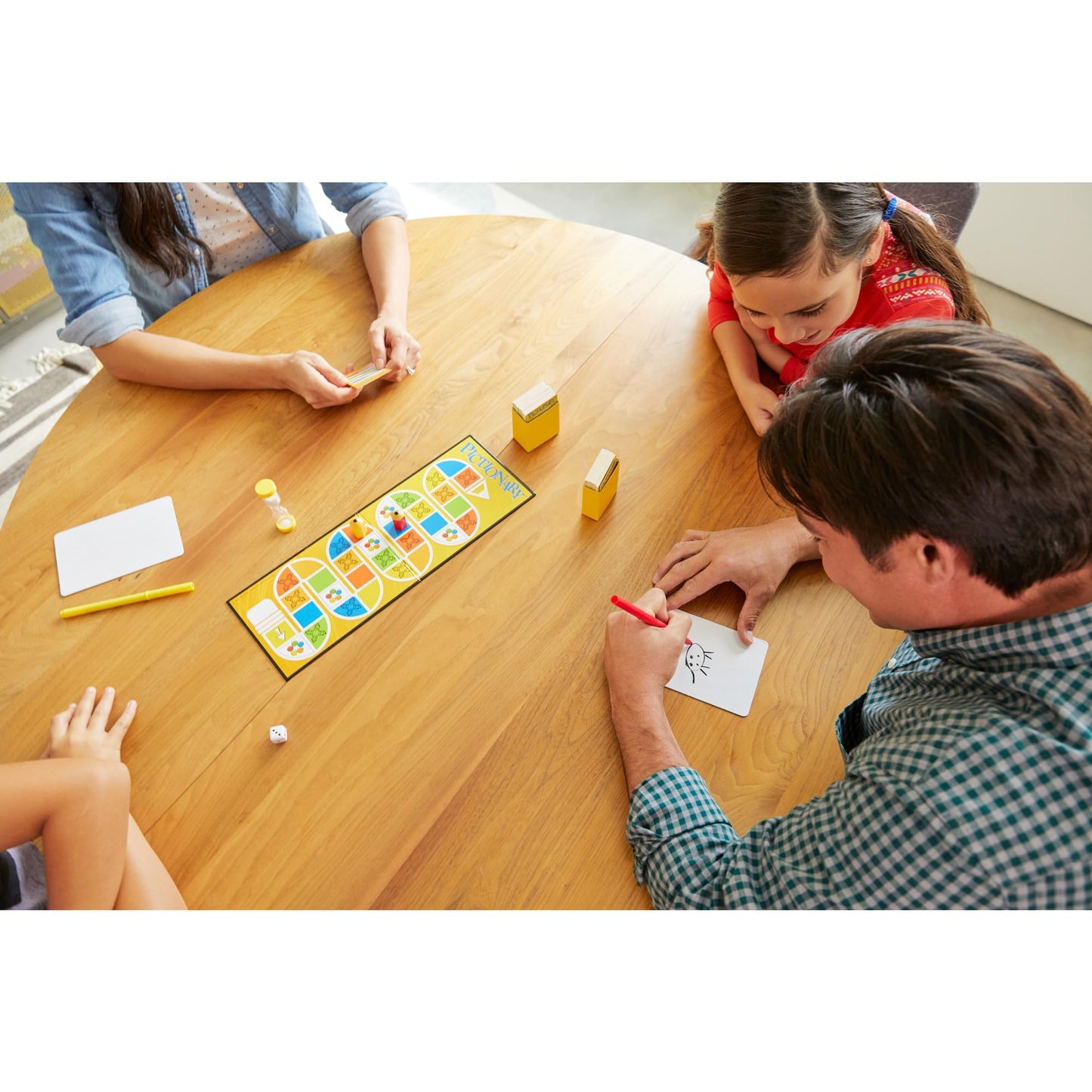 Juego de Mesa Pictionary Mattel Original Multicolor Diversión Familiar Creativa