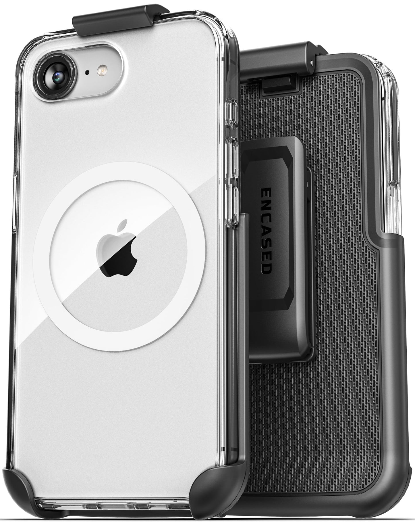 Funda Magnética Encased Transparente Anti-Amarillo y Antigolpes para iPhone 16e Compatible con MagSafe