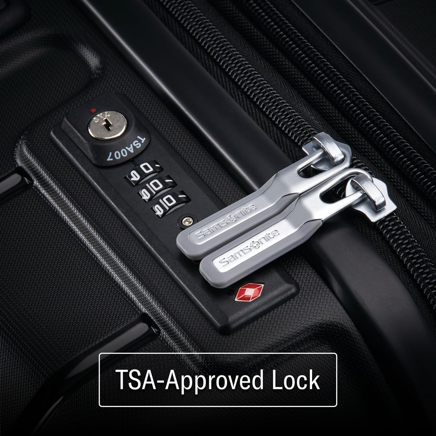 Maleta Spinner Expandible Samsonite Amatista Púrpura con Ruedas Giratorias para Viaje