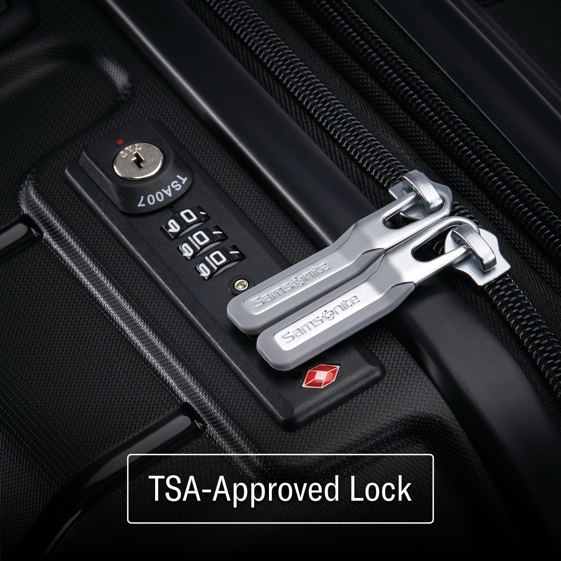 Maleta Spinner Expandible Samsonite Amatista Púrpura con Ruedas Giratorias para Viaje