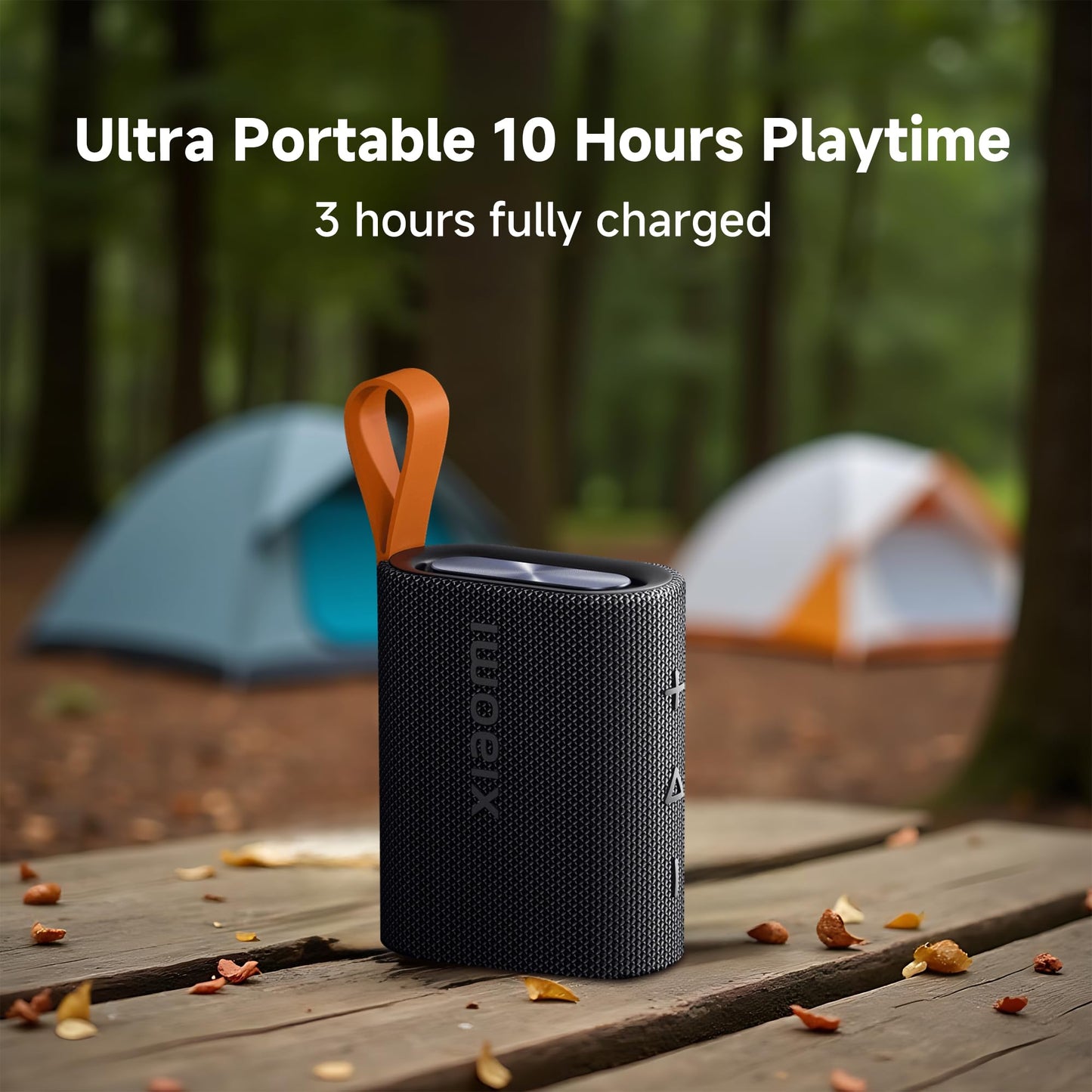 Xiaomi Mini altavoz Bluetooth Bluetooth 5.4, altavoz inalámbrico de dientes azules IP67 impermeable con 10 horas de tiempo de reproducción, compatible con conexión TWS, negro