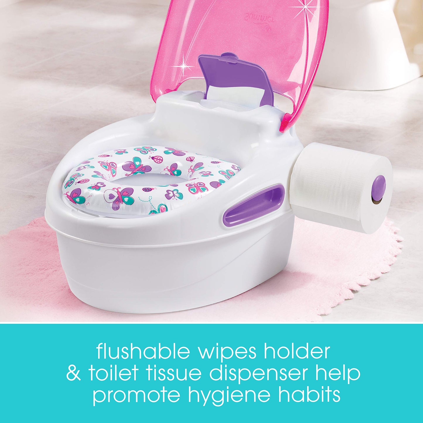 Entrenador de Baño Summer Morado para Niña