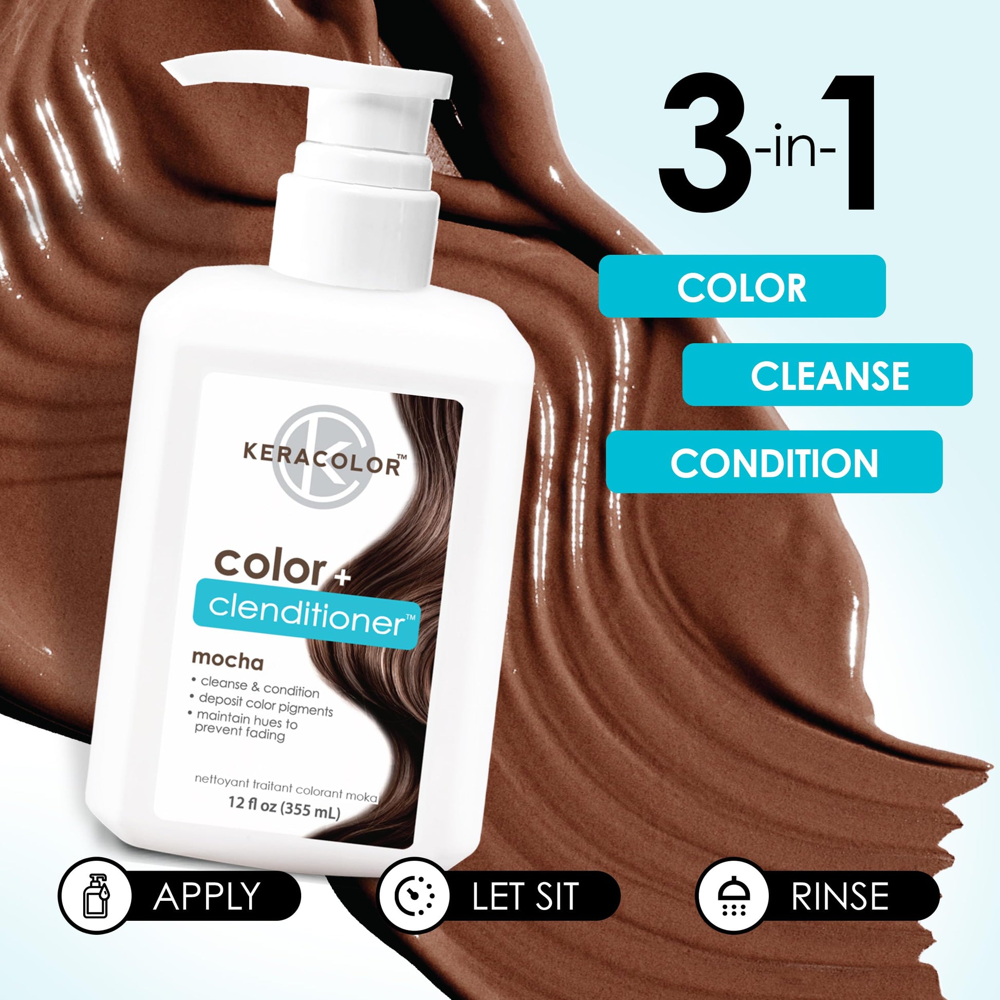 Keracolor Clenditioner Mocha, 12 fl. oz.