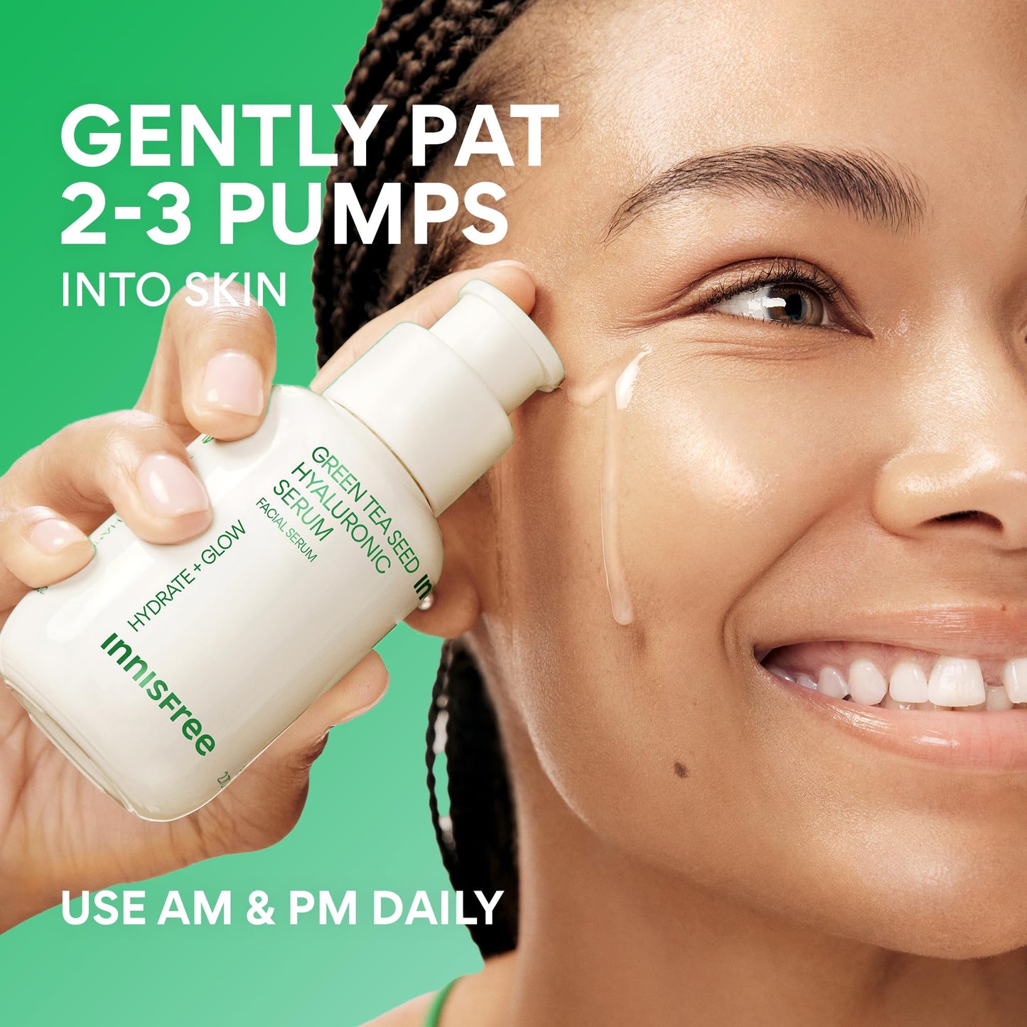 innisfree Green Tea Seed Intensive Hydrating Serum, Face Treatment, New 2021, 2.7 Fl Oz