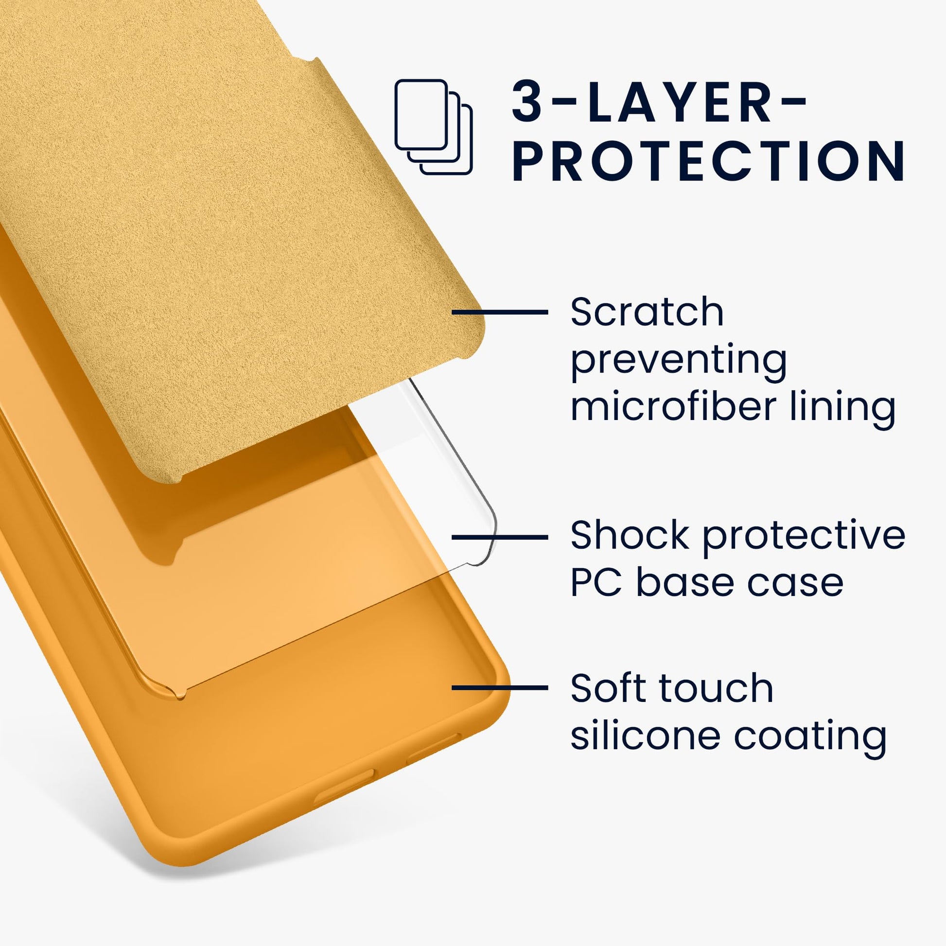 kwmobile Carcasa Compatible con Google Pixel 8a Funda - Case TPU y Silicona antigolpes - Apto Carga inalámbrica - Mango