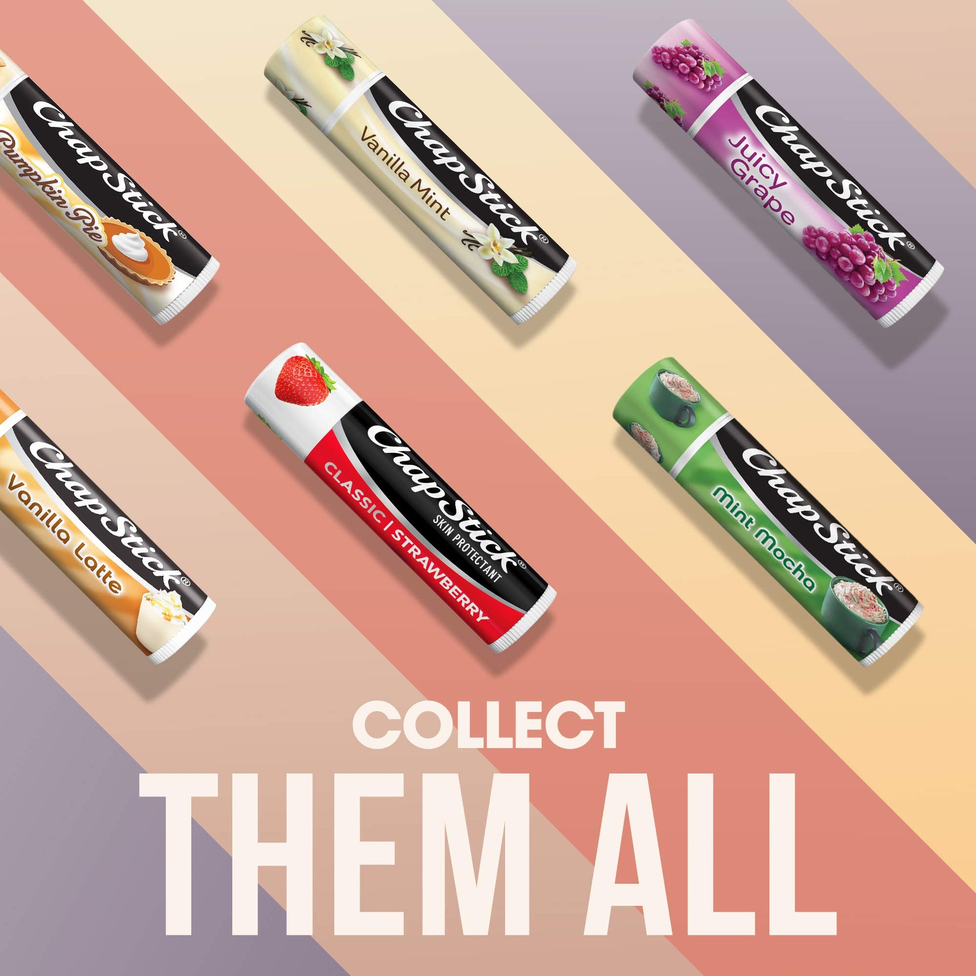 ChapStick Classic Lip Balm Skin Protectant Bulk, 12 Count, Strawberry Flavor, 0.15 Ounce