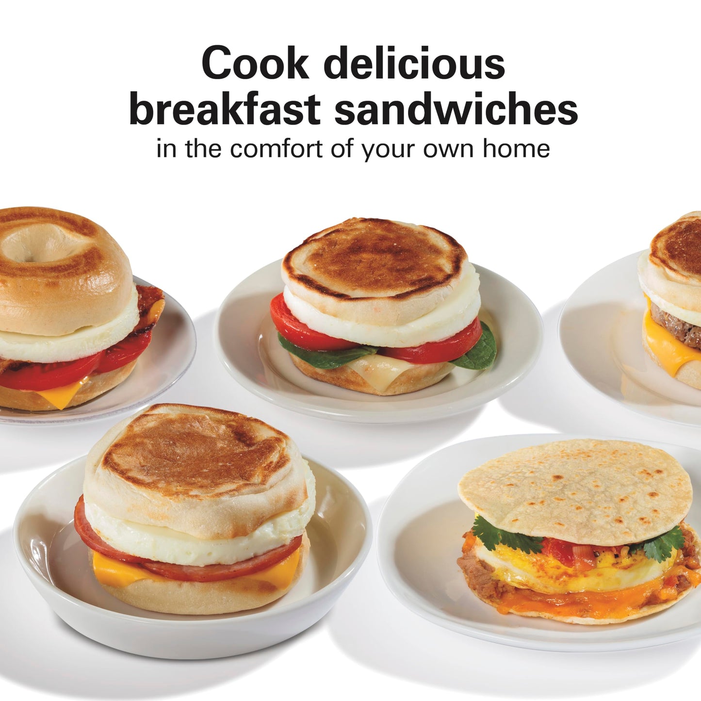 Hamilton Beach Sandwichera para el desayuno doble