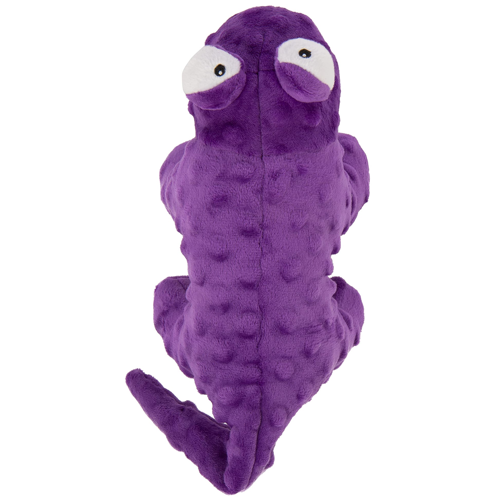 goDog Action Plush Lizard - Juguete Animado para Perro chirriante, tecnología de protección para Masticar, Color Morado, Talla única