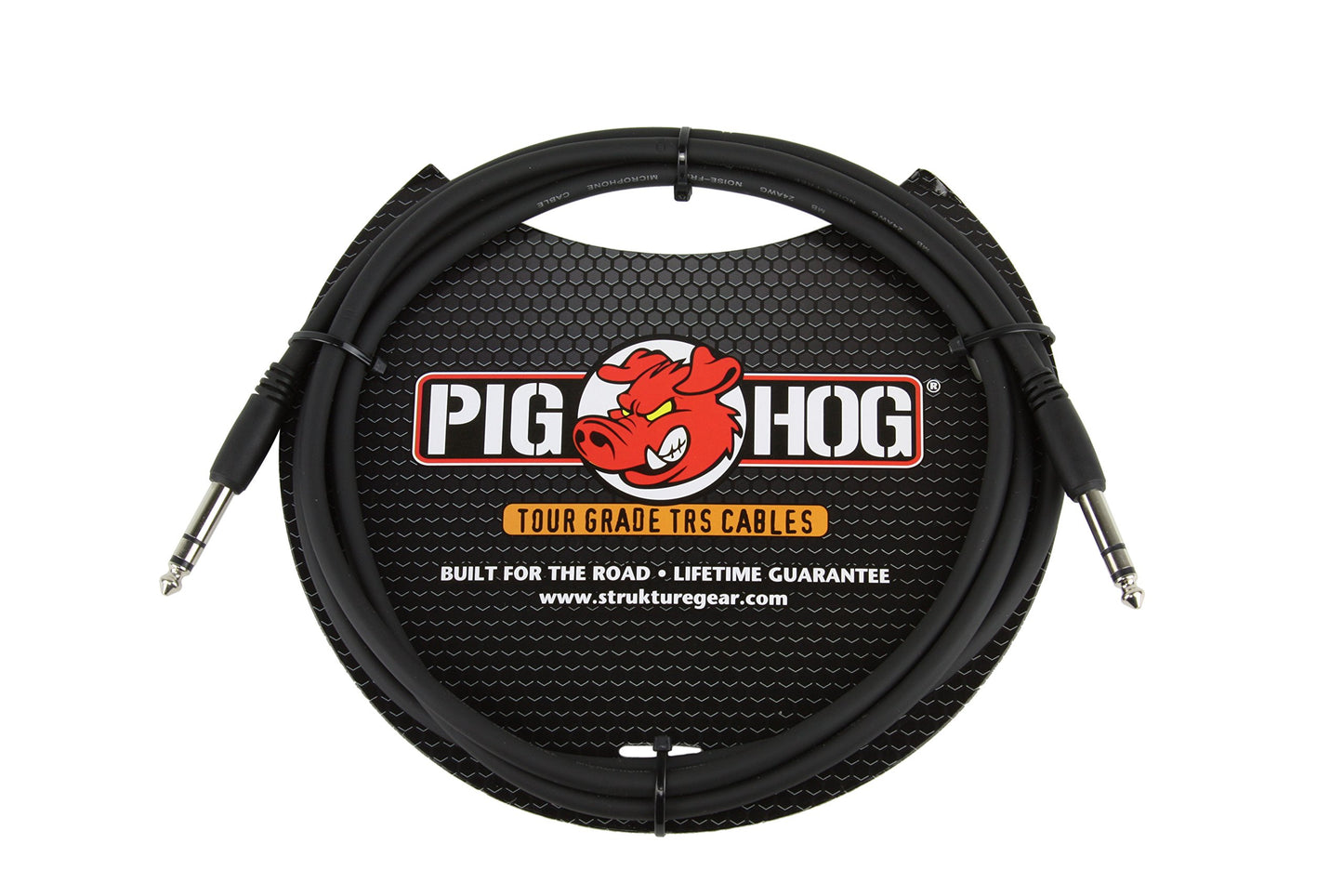 Cable de Instrumento Pig Hog TRS Negro Alto Rendimiento 6 Pies