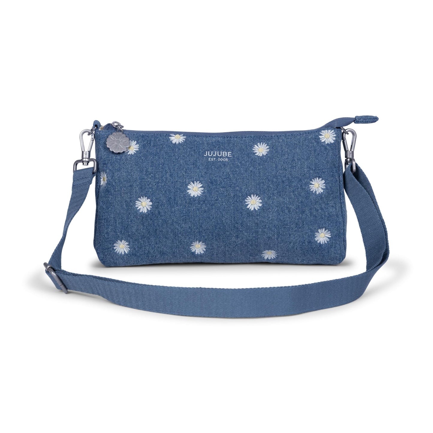 JuJuBe - Juego de 3 bolsas de mezclilla y margaritas