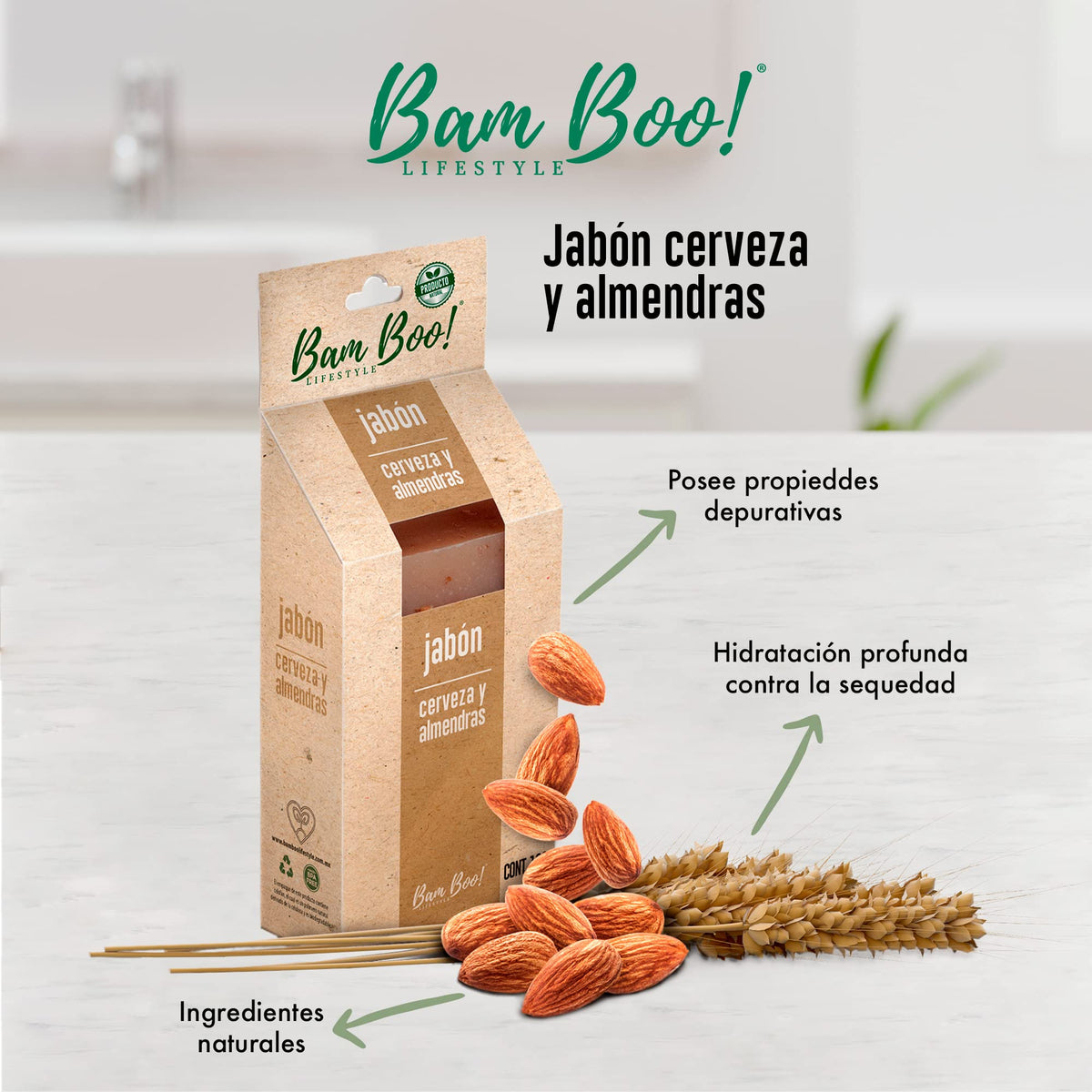 8 Pack Kit Mix de Jabones Artesanales Naturales 100 G Bam Boo! Lifestyle