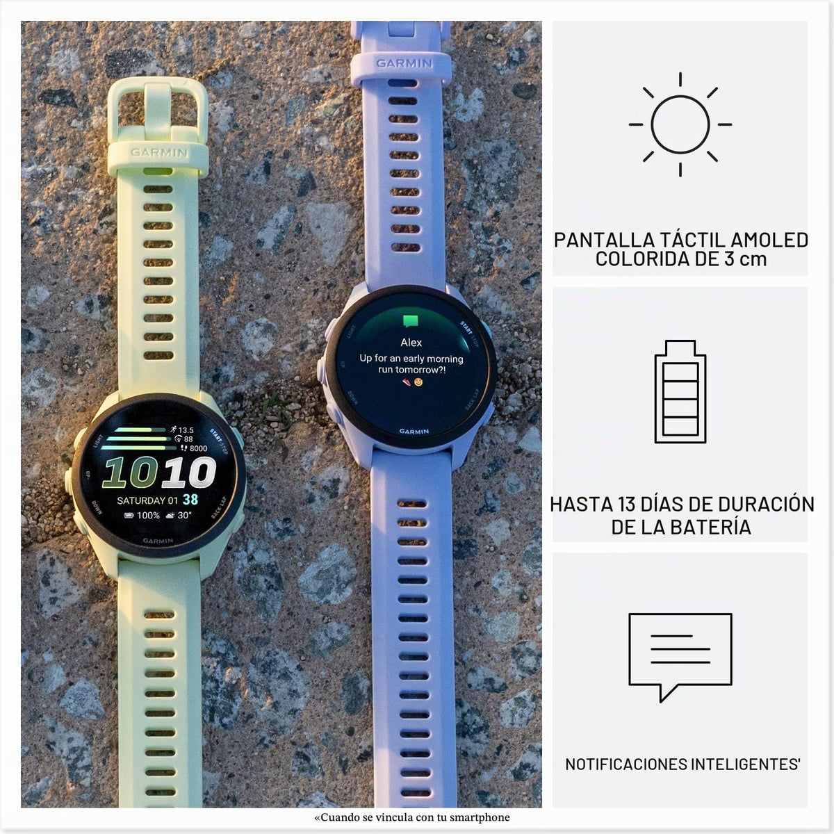Reloj Garmin Forerunner Whitestone 70