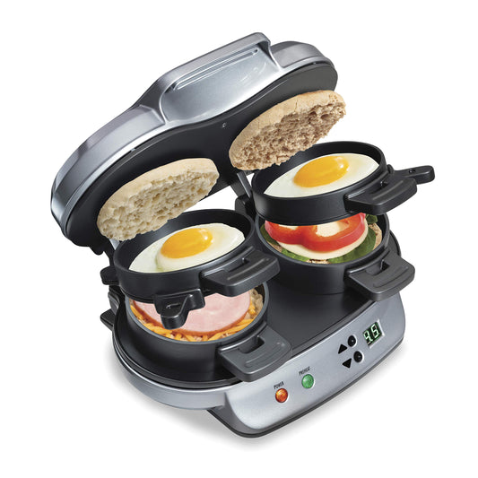 Hamilton Beach Sandwichera para el desayuno doble