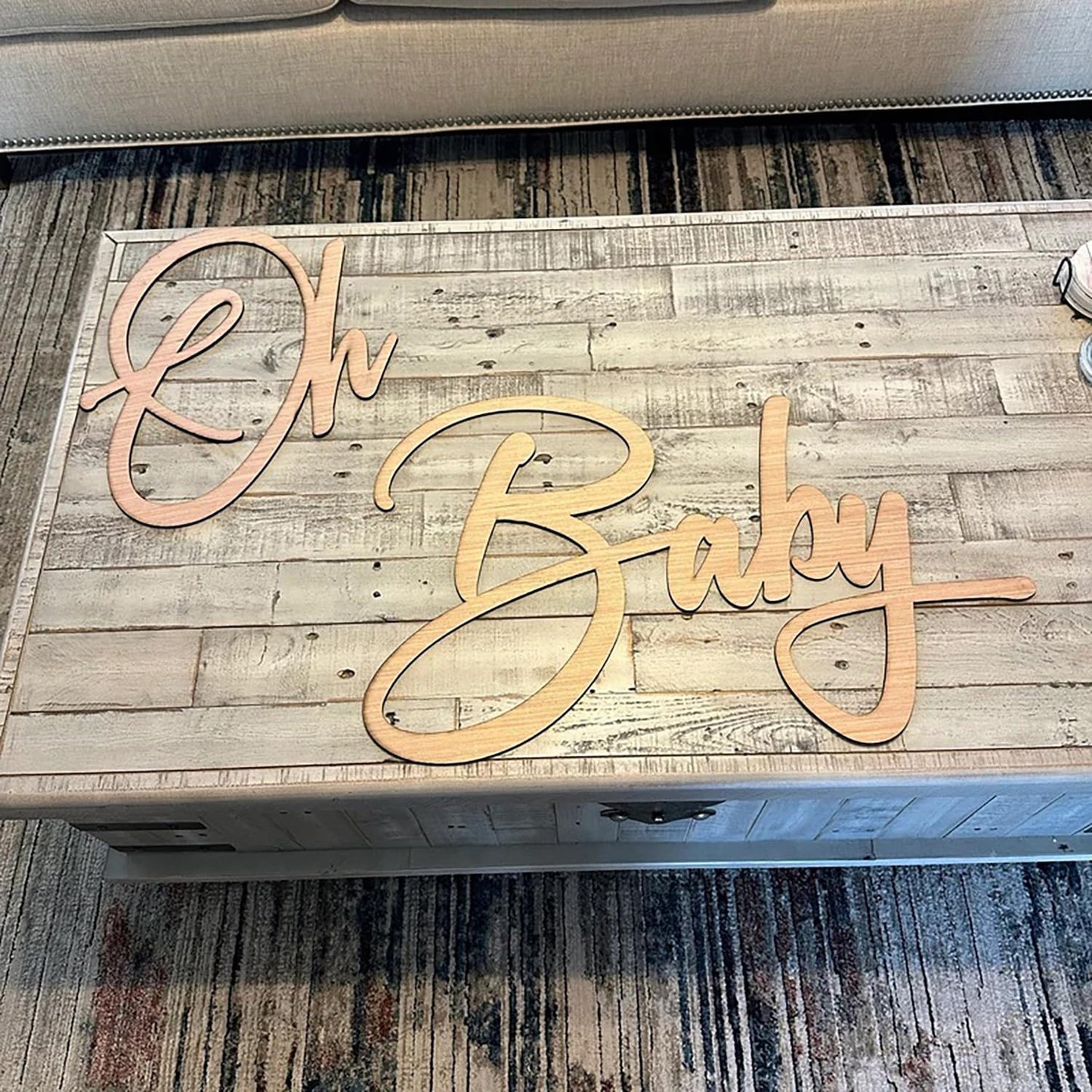 Letrero de bebé para baby shower, decoraciones de baby shower para fiestas de revelación de género, primer cumpleaños del bebé y fondos de fotos | Decoraciones de niño/niña y fondo de fiesta