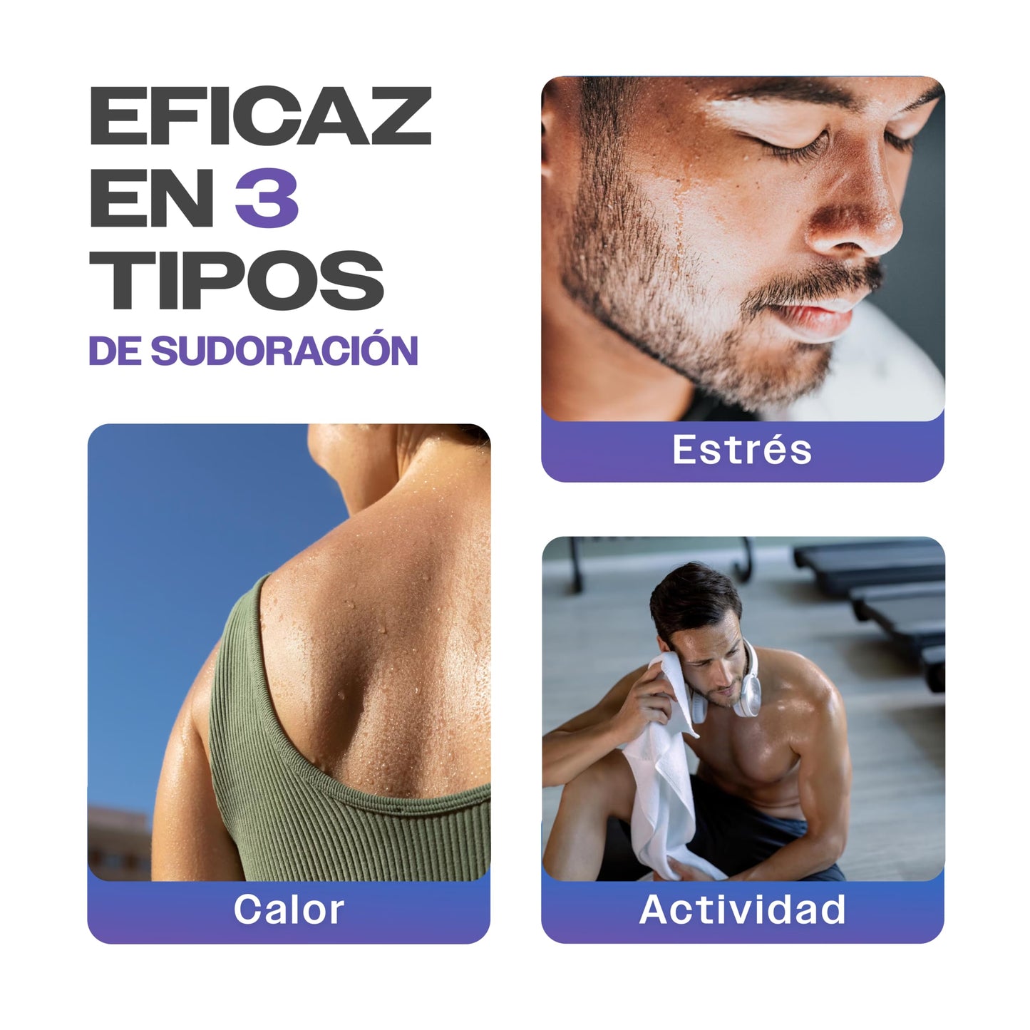 SKINDRY Sensitive Desodorante Mujer y Hombre para Pieles Sensibles y Sudoración Excesiva | 48 hrs de Protección | Antitranspirante Natural para Axilas, Pies, Manos, Espalda, Cuero Cabelludo | 20 ml