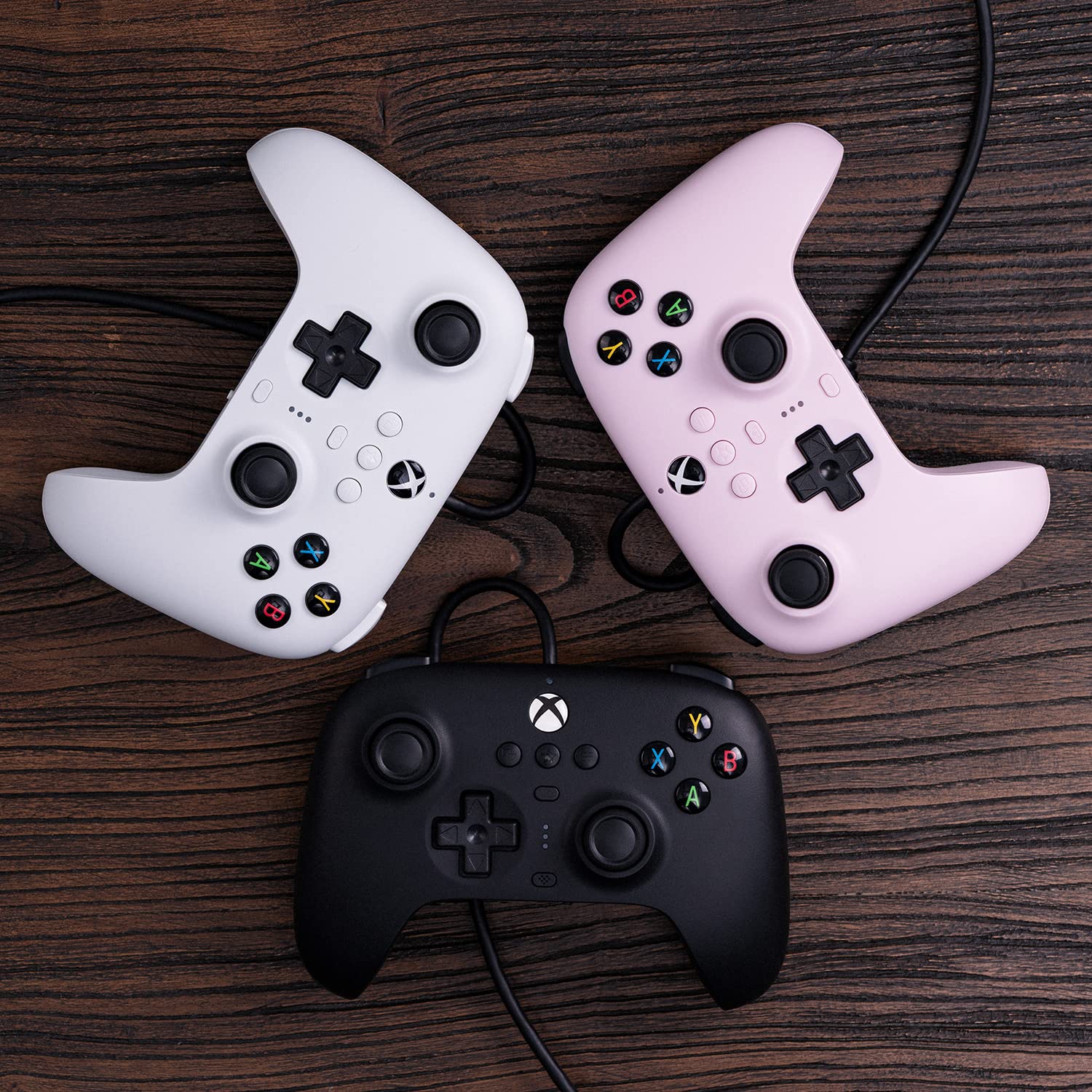 Mando con Cable 8Bitdo para Xbox y Windows Rosa Pastel Oficial