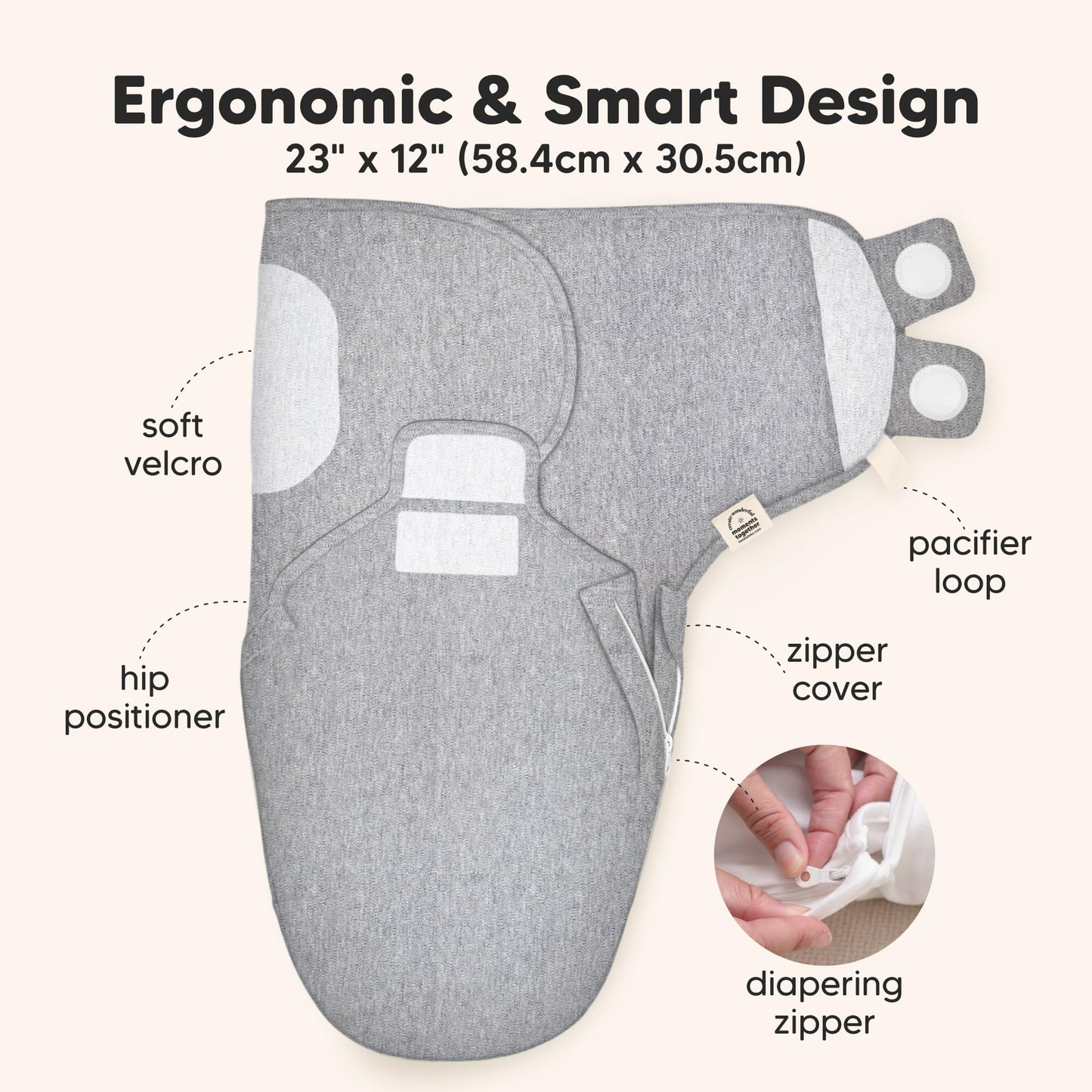 Sacos de dormir para bebé con cierre, paquete de 3 pañales para recién nacidos de 0 a 3 meses, bebés, niñas, niños, saco de dormir suave y duradero para recién nacidos, manta de pañales fácil de