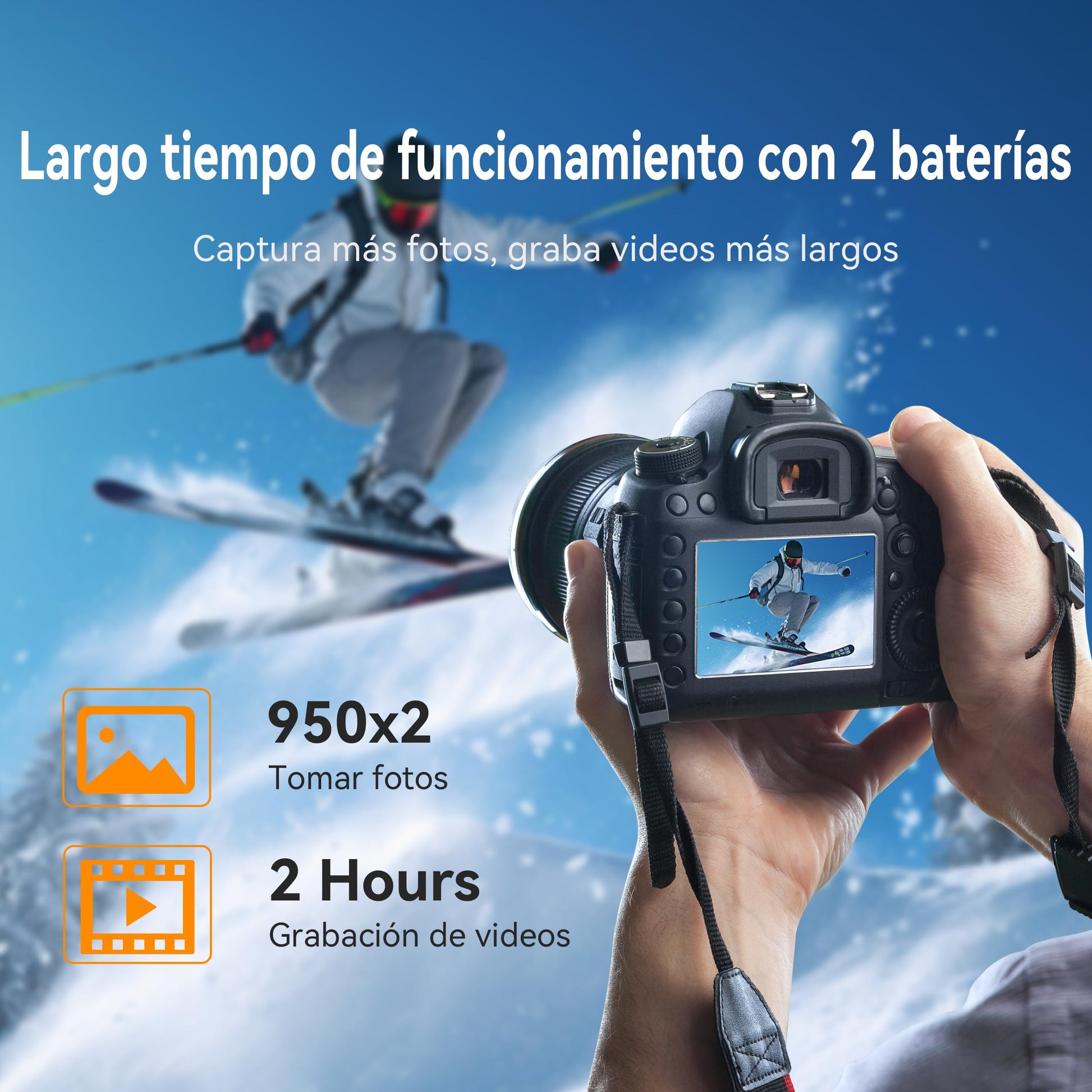 Baterías y Cargador Dual Rápido ENEGON para Canon EOS Kameras réflex Digital