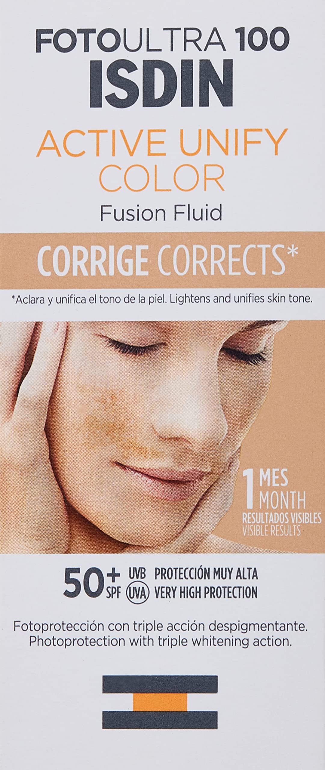 ISDIN Isdinceutics hyaluronic concentrate, serum facial ligero y ultrahidratante, con acido hialuronico - 30ml + FotoUltra 100 Active Unify SPF 50+, Protector Solar Facial con color,50 ml