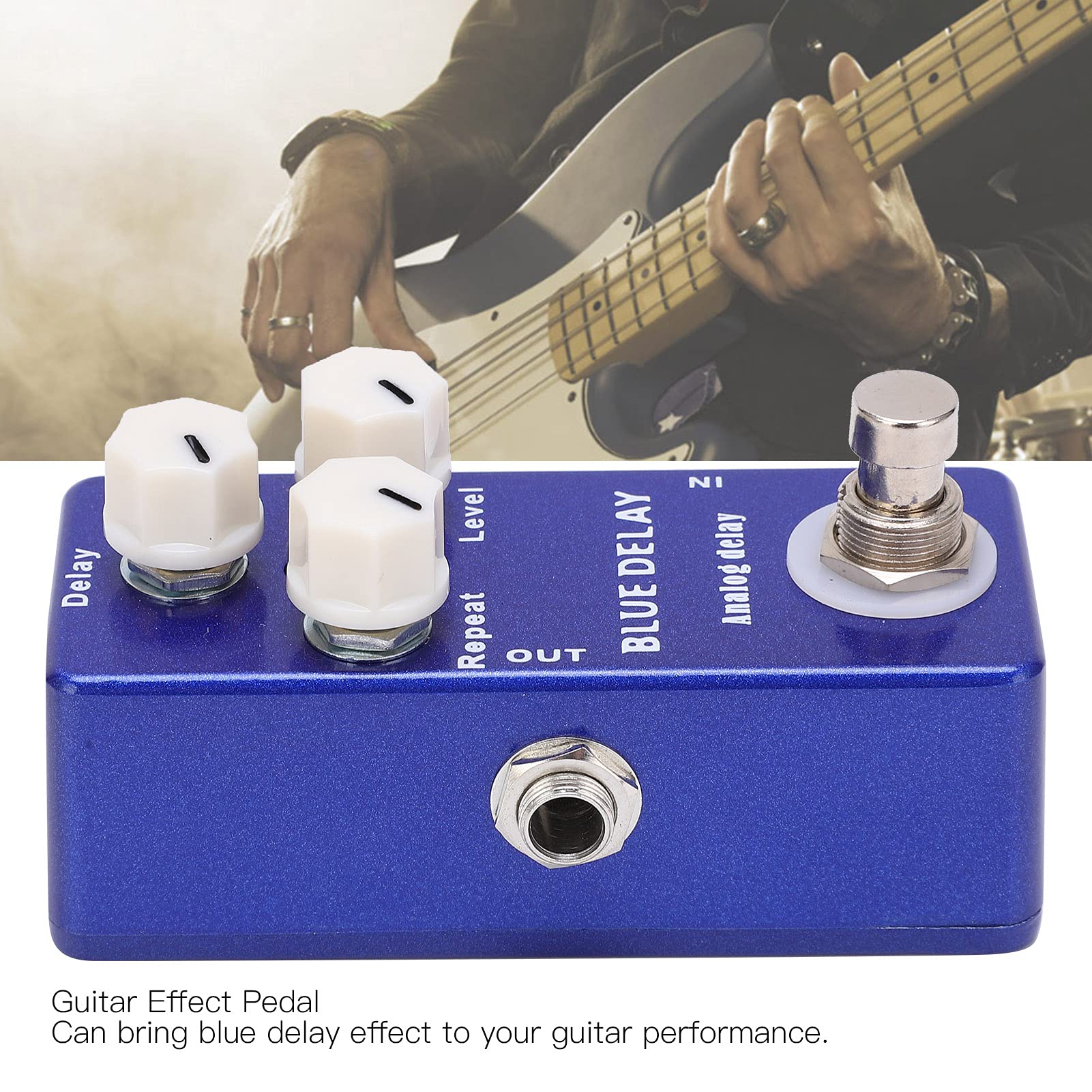 Pedal de Efectos de Guitarra Mini Portátil Blue Delay True Bypass