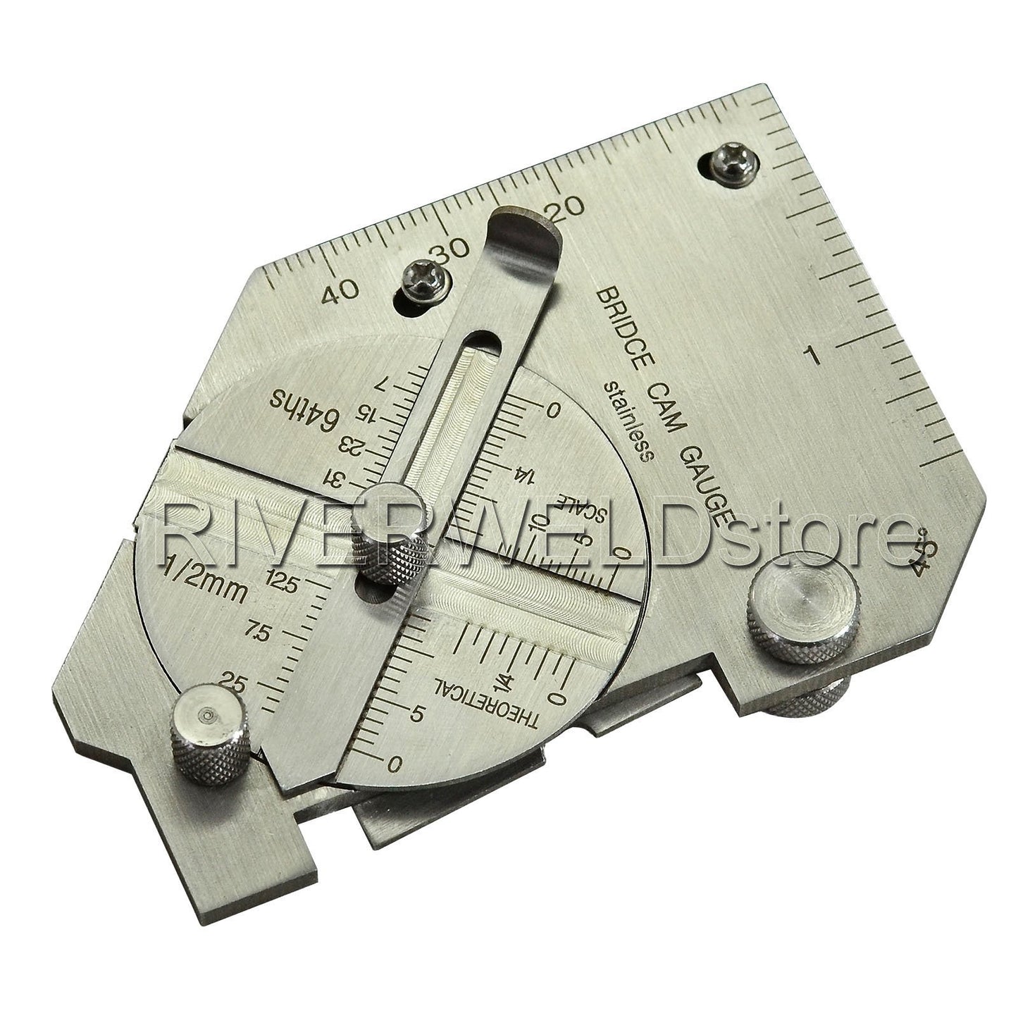 Prueba de Calibre RIVERWELD Cubital con Verificación de Desalineación y Profundidad de Socavación