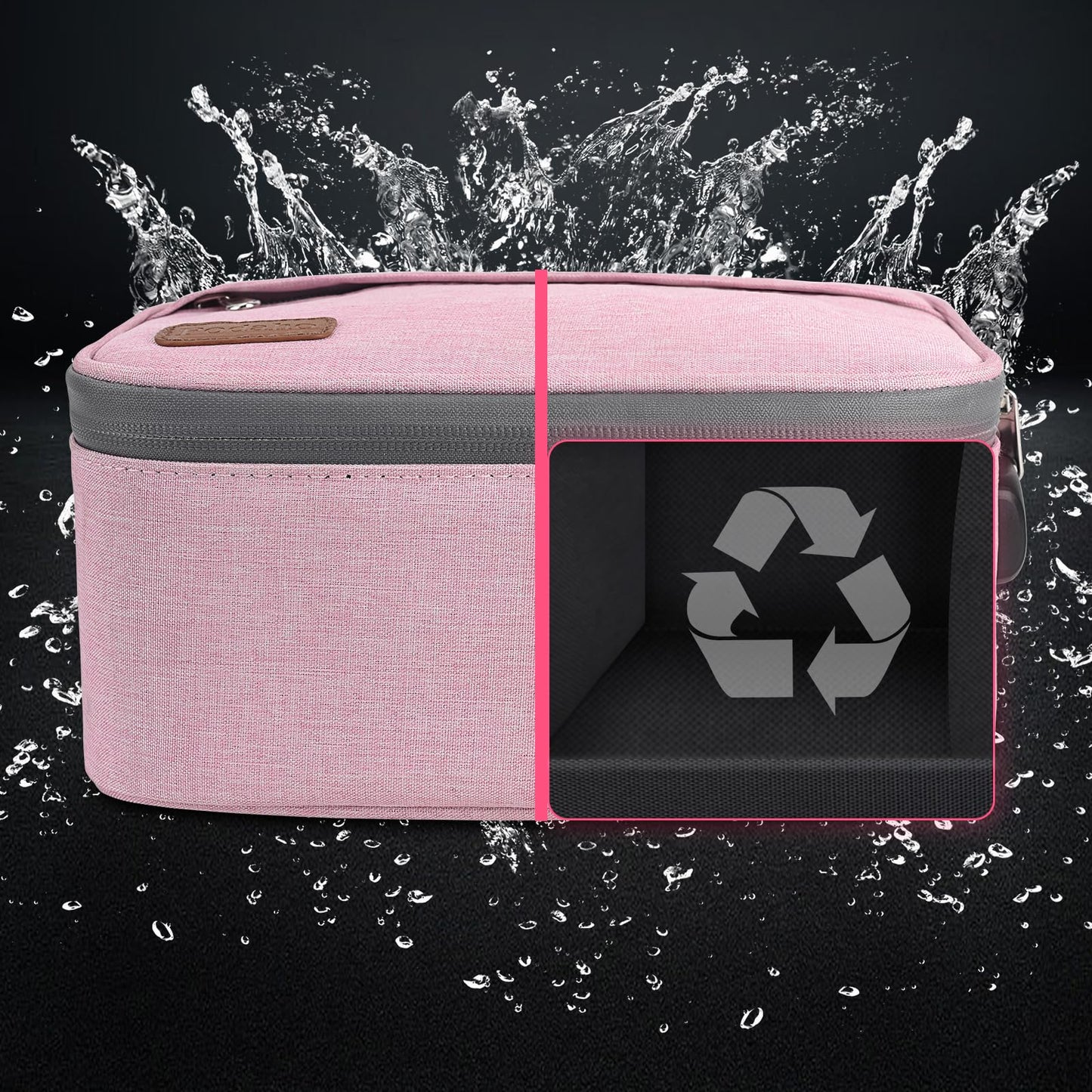 PODAHO Bolsa de viaje para cosméticos con 10 accesorios, caja de almacenamiento multiusos con cerradura de combinación, bolsa portátil para contenedores de alimentos, gran regalo para mujeres, (juego