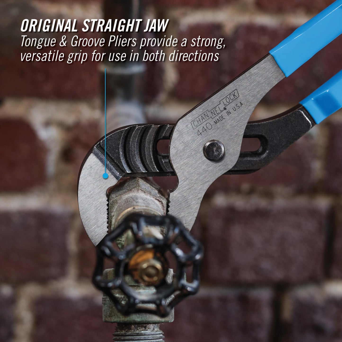 Pinza de Extensión Channellock 440 Mordaza Recta 12 Pulgadas