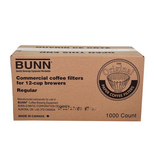BUNN - Filtros de café comerciales de 12 tazas, 1000 unidades (paquete de 1), 20115.0000