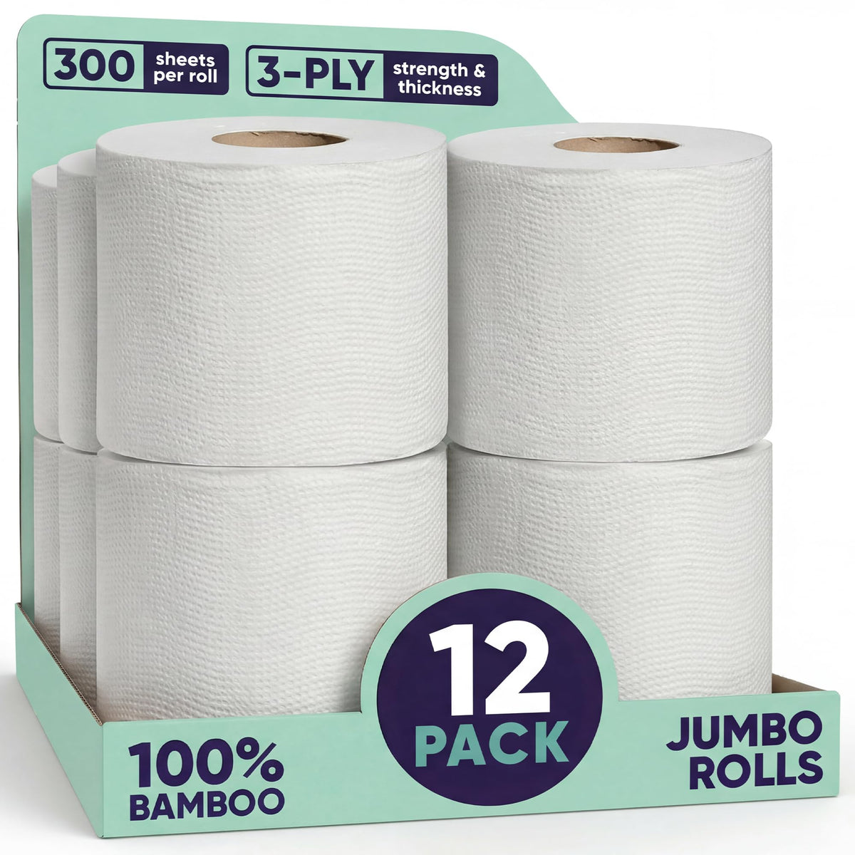 Papel Higiénico de Bambú Cloud Paper Blanco 3 Capas Orgánico Sin Plástico Vegano Certificado FSC
