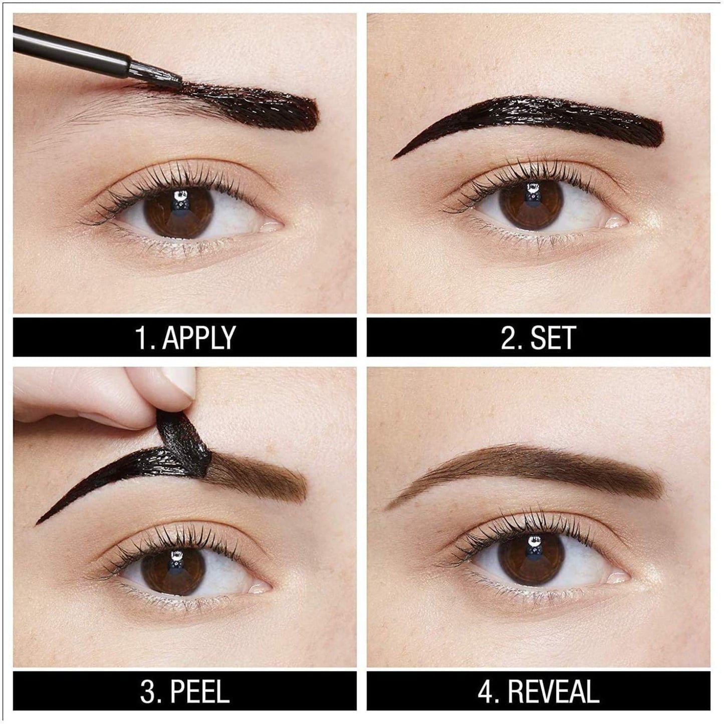 Tinta Semi Permanente para Cejas Maybelline Dark Brown de Larga Duración