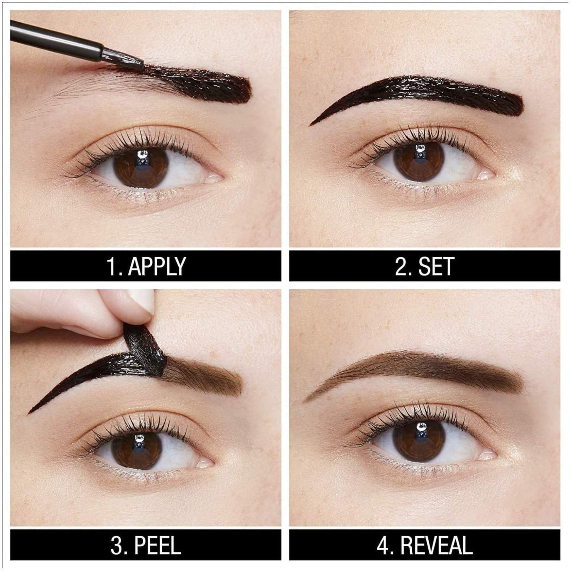 Tinta Semi Permanente para Cejas Maybelline Dark Brown de Larga Duración