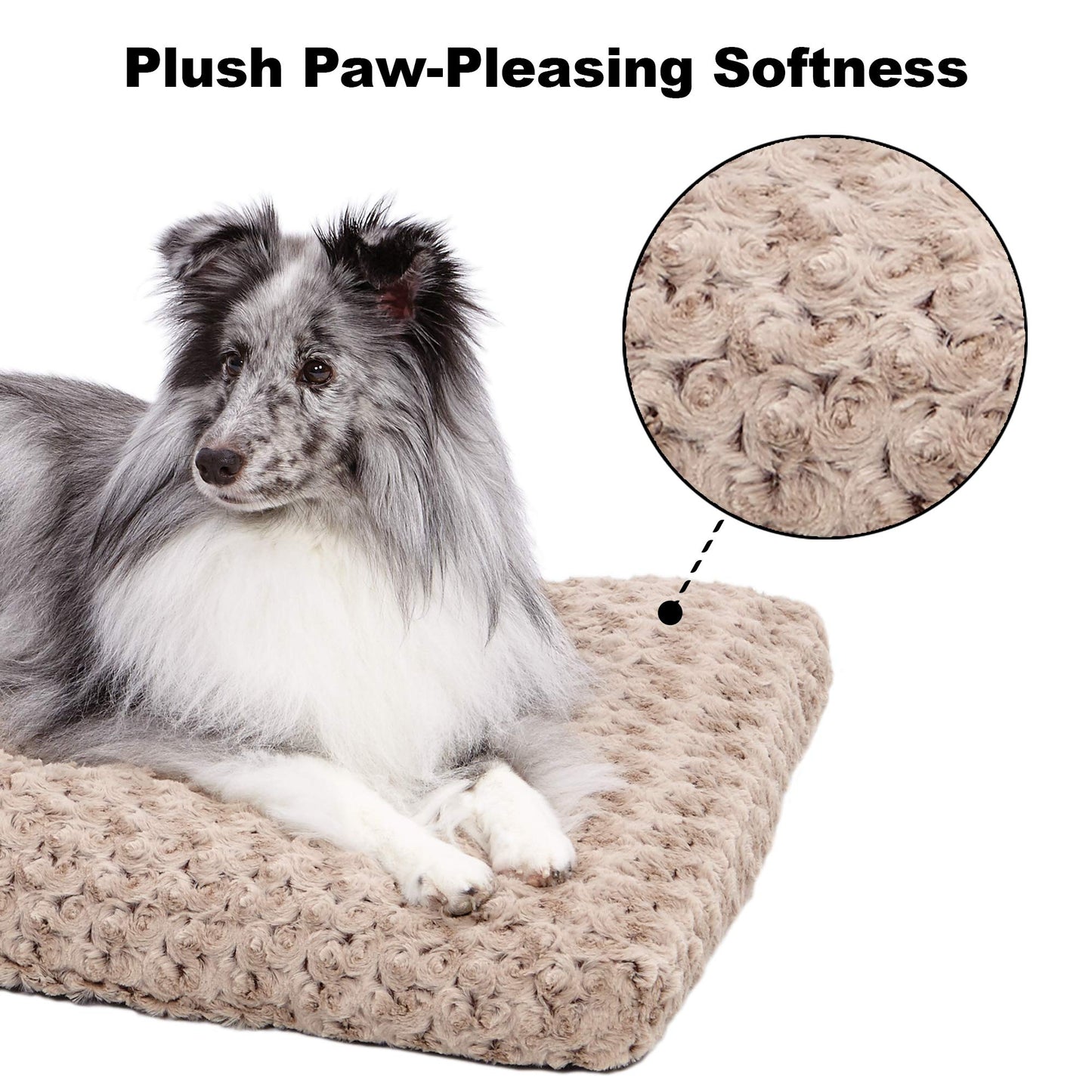 Cama para Mascotas MidWest Quiet Time Deluxe Tostado en Espiral