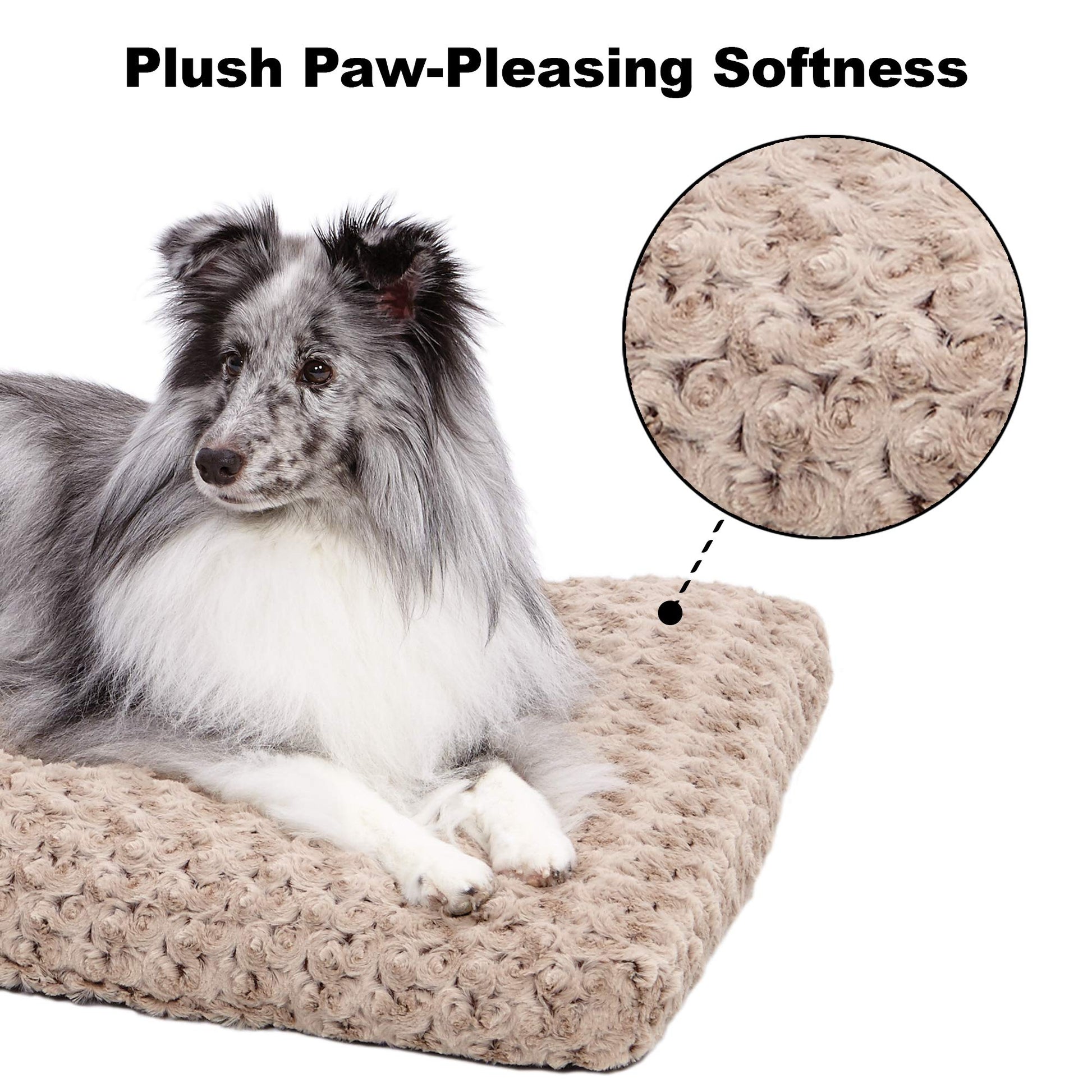 Cama para Mascotas MidWest Quiet Time Deluxe Tostado en Espiral
