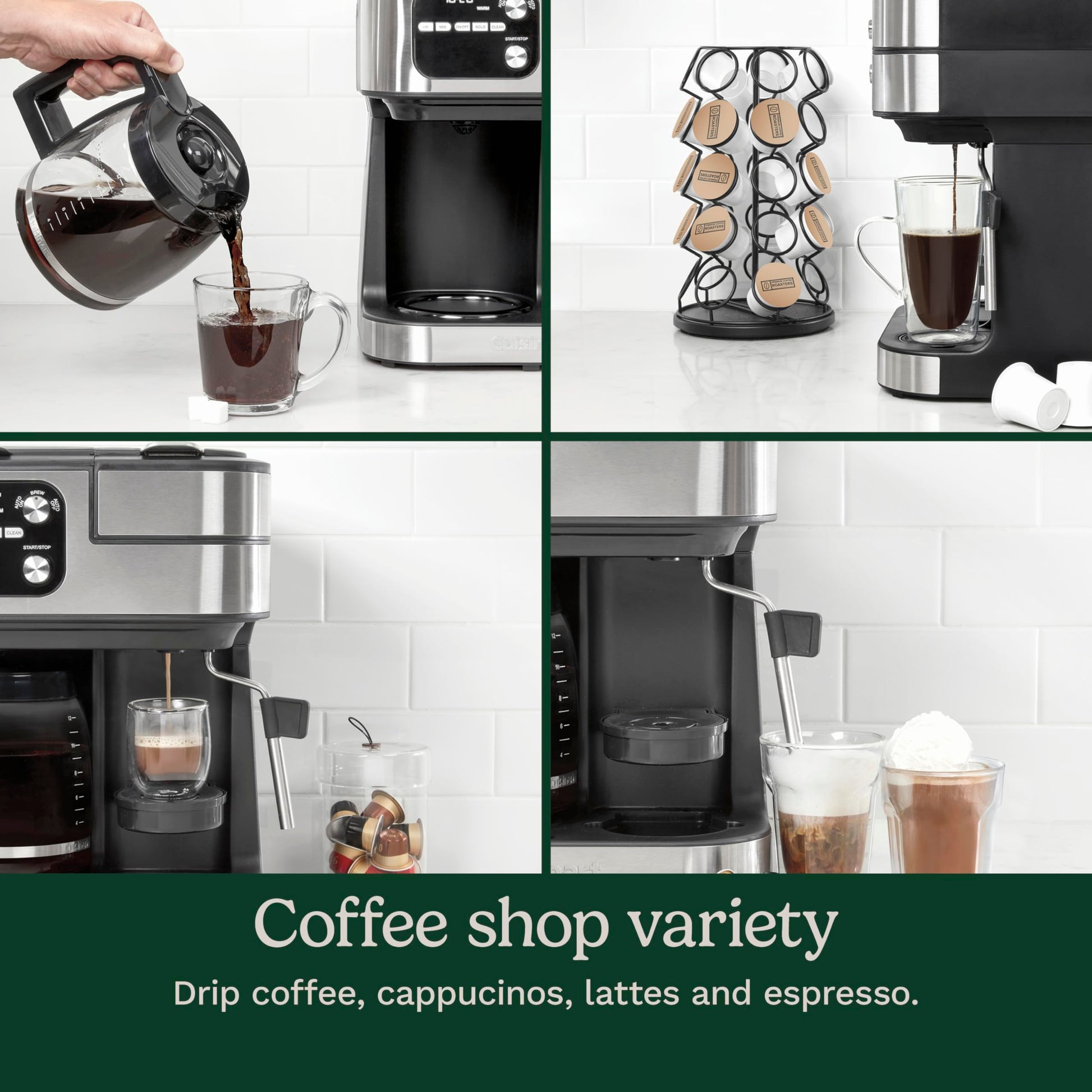 Cuisinart Coffee Center Barista Bar Cafetera 4 en 1 SS-4N1ES