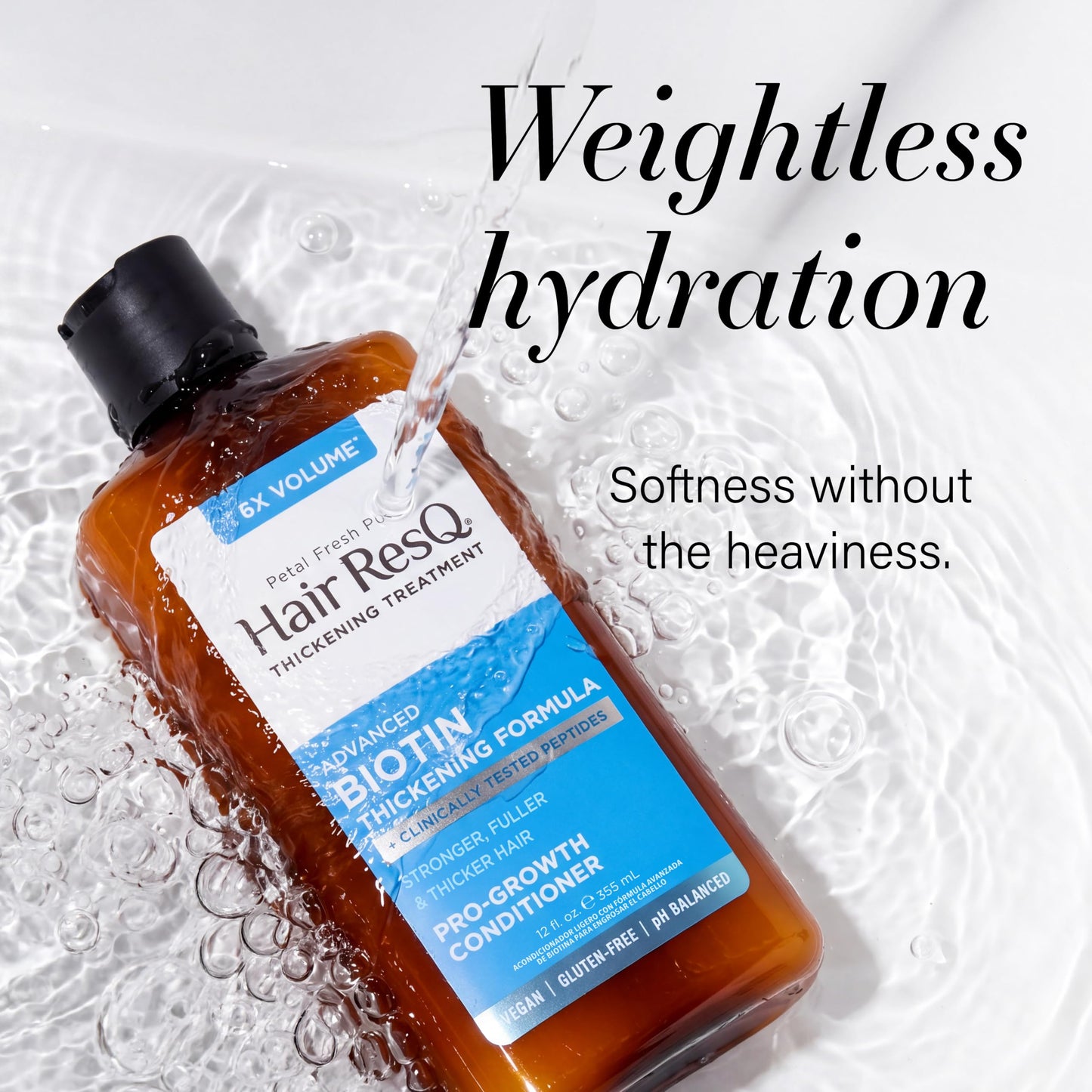 Petal Fresh Hair Resq Thickening Conditioner for Normal Hair, 12 Fluid Ounce