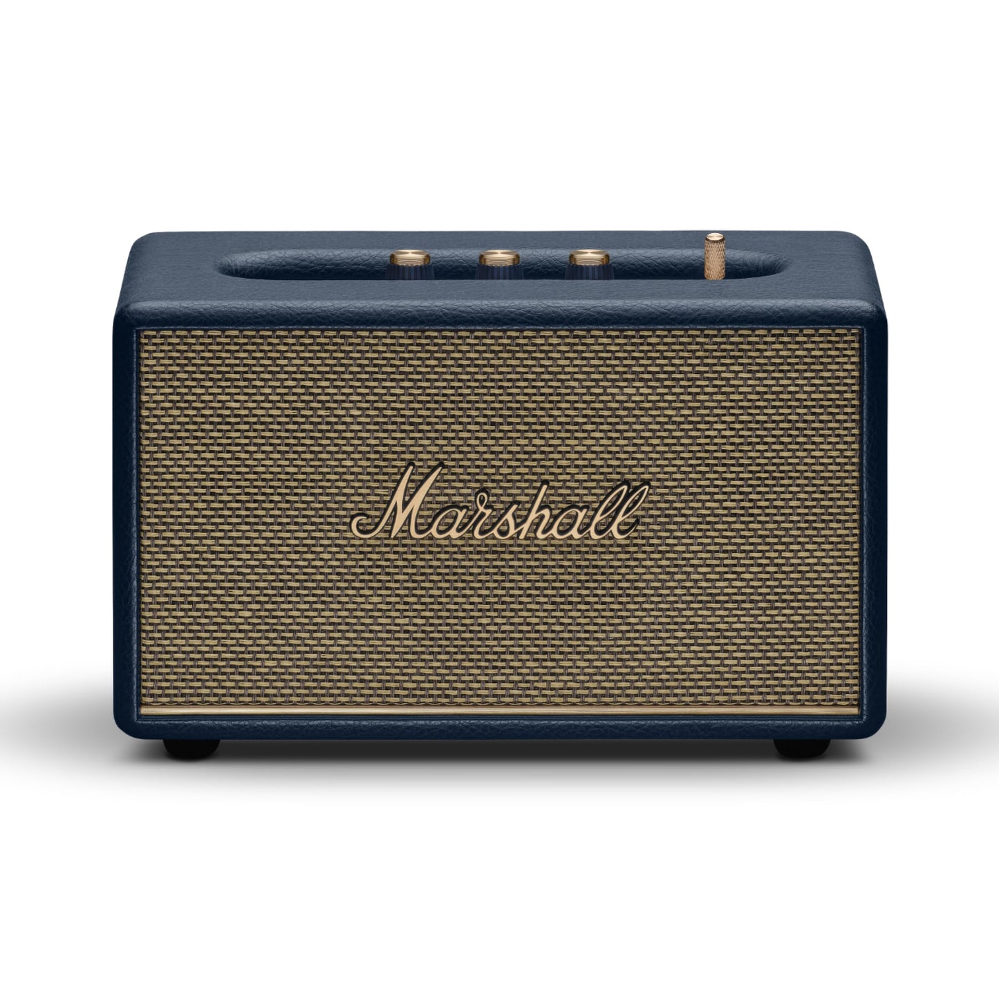 Marshall Acton III Bocina Bluetooth – Sonido Estéreo Potente con Controles de Bajos y Agudos | Funciona Conectada a la Corriente | Entrada Auxiliar de 3.5 mm | Azul Medianoche