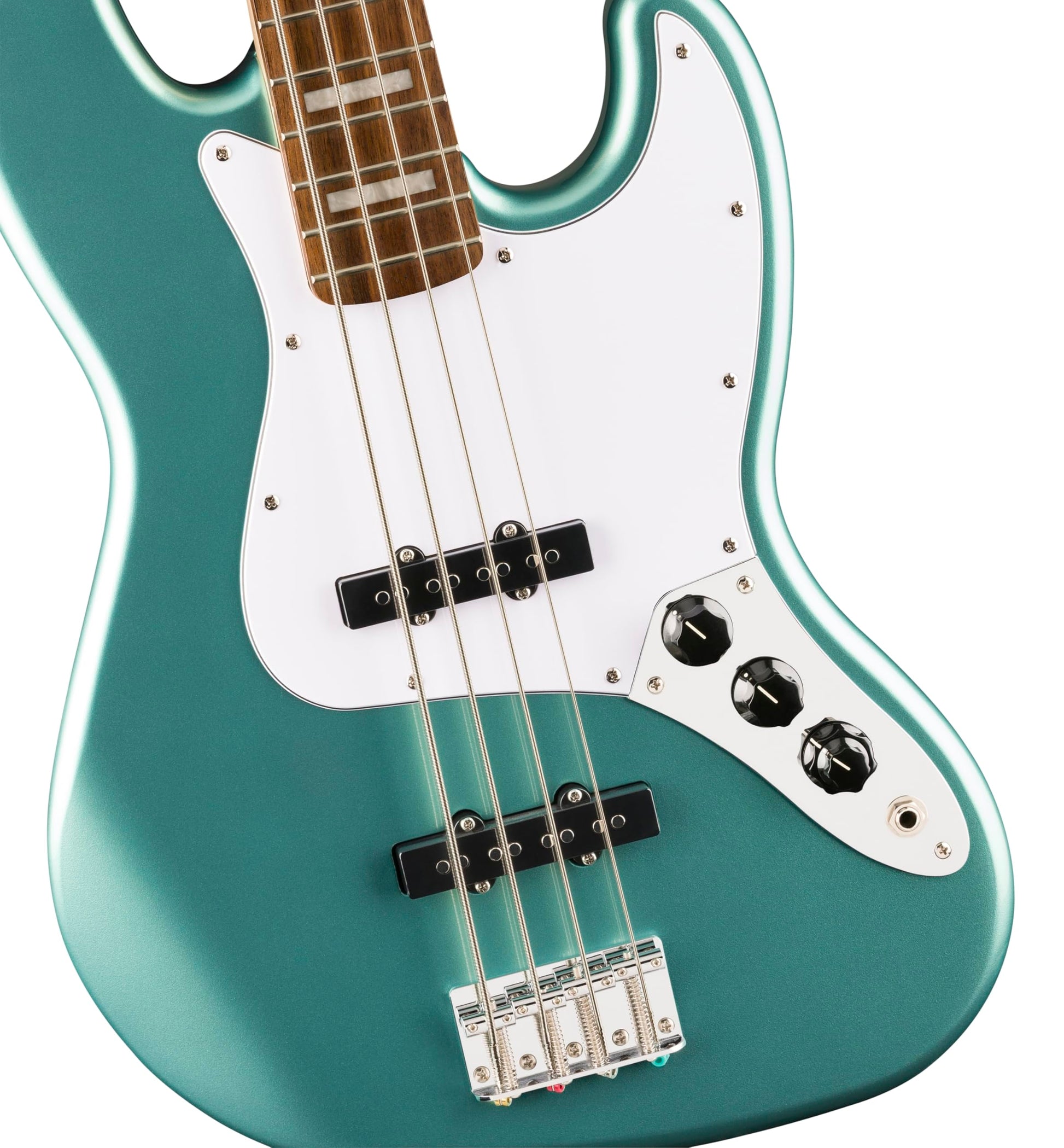 Affinity Series® Active Jazz Bass®, Laurel Fingerboard, White Pickguard, Mystic Sea Foam Green