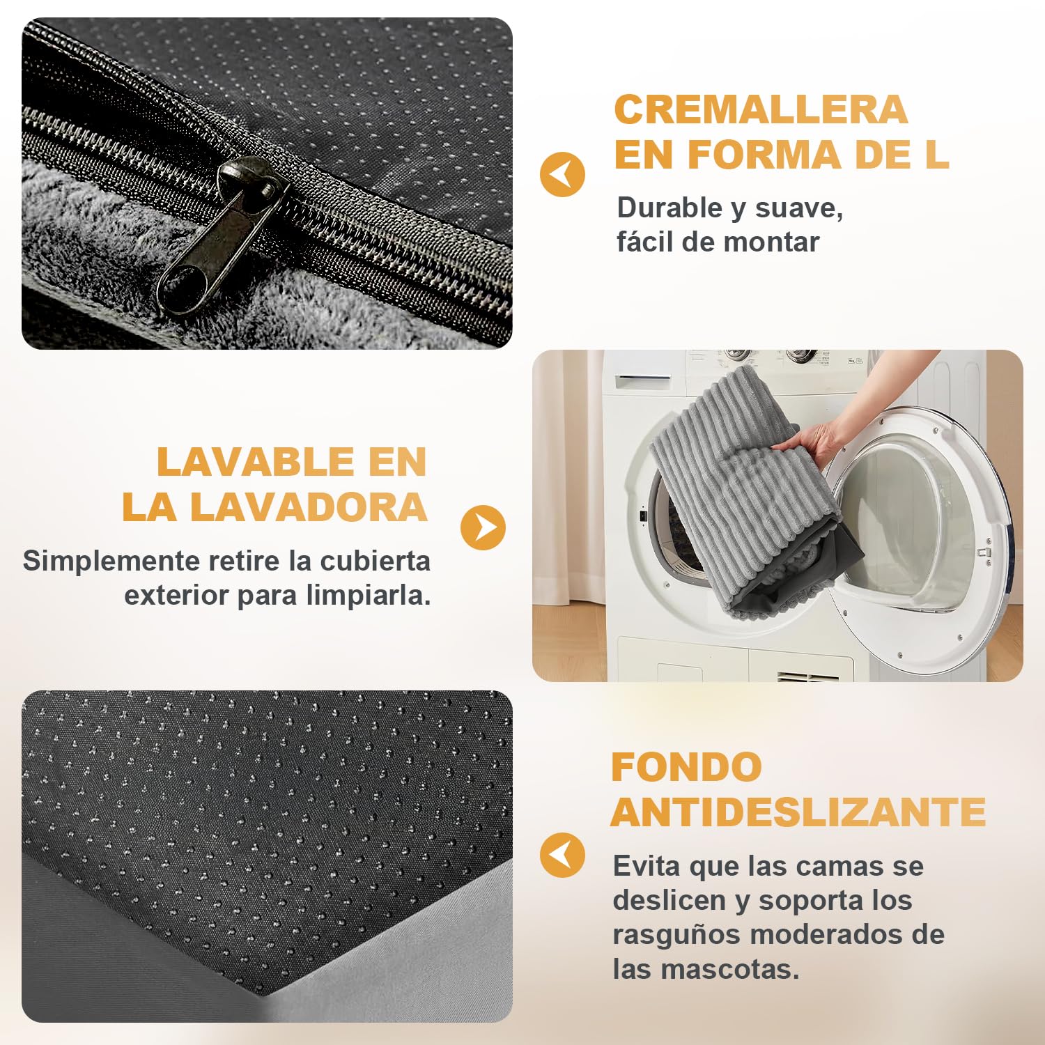LINGLUCKY Cama para Perros Grande,120cm* 80cm Cama Ortopédica para Perros con Espuma Viscoelástica de Recuperación Lenta,XXL 47in Impermeable de Doble Cara Extraíble y Lavable con Base Antideslizante