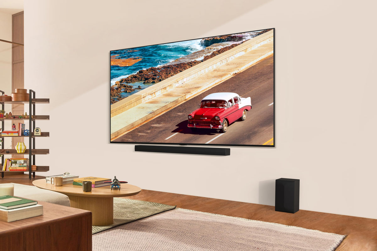 Barra de Sonido LG QNED 3.1.1 Canales con Dolby Atmos y subwoofer inalámbrico Modelo 2024