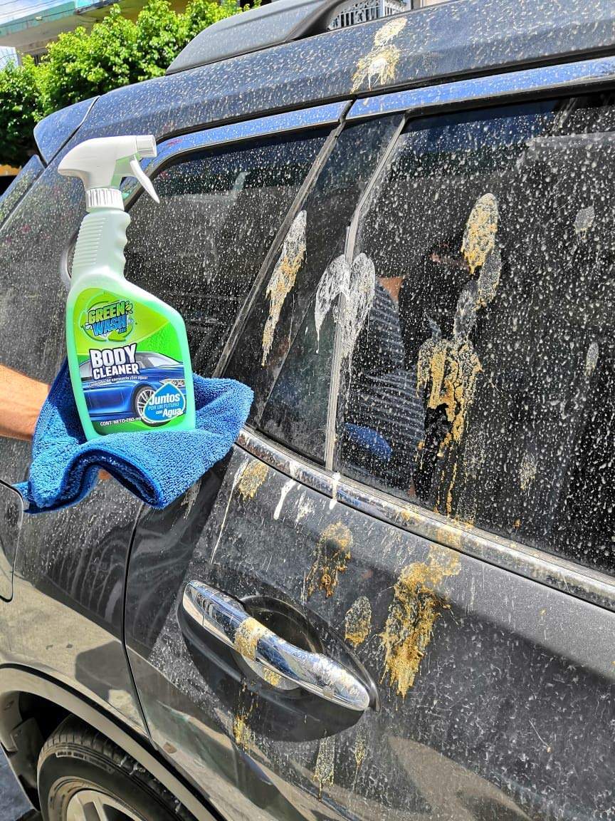 Green Wash 3 Kit Lavado Ecológico Exterior Lava Y Encera Tu Auto Sin Agua En Seco