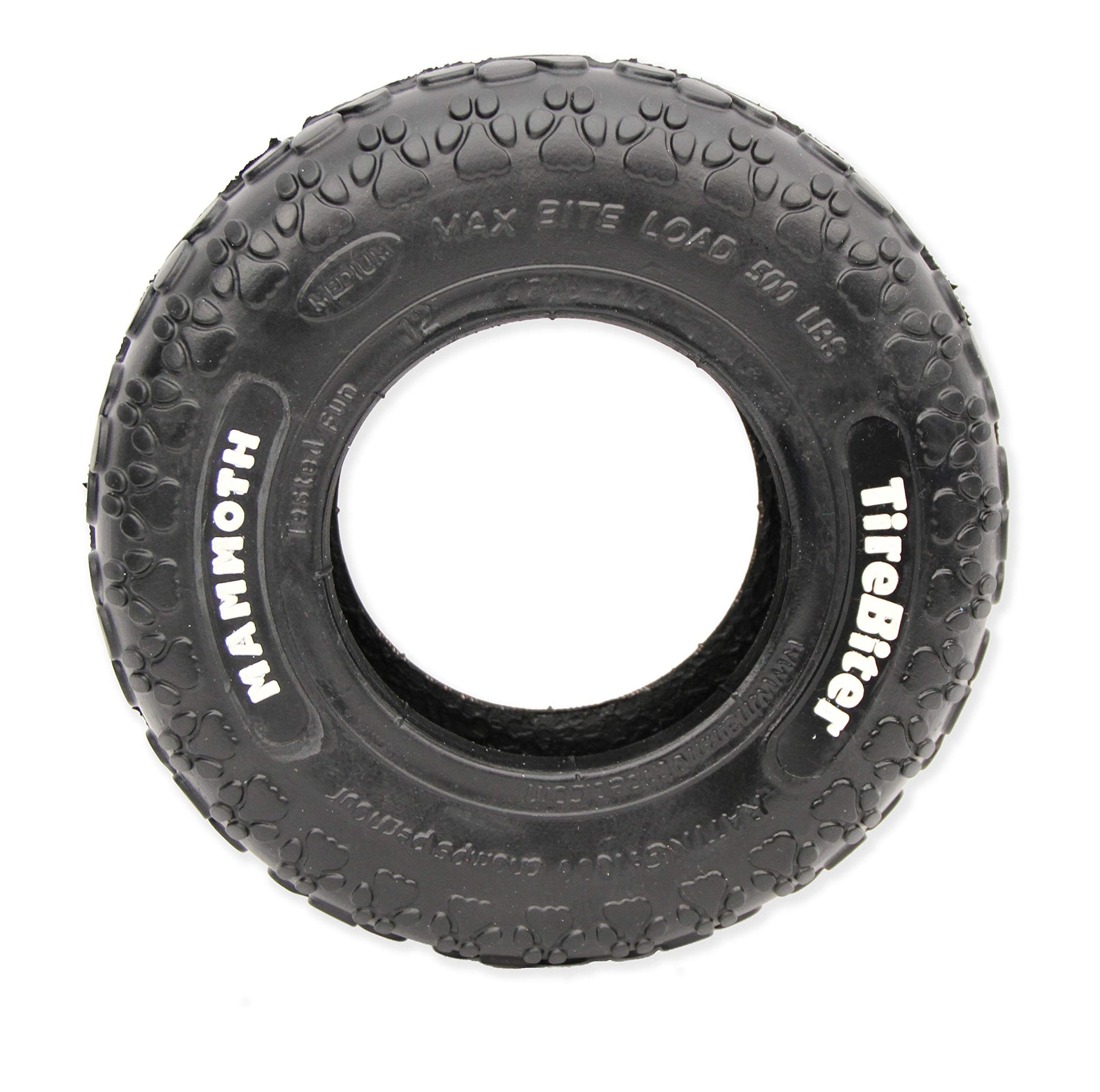 Mammoth Pet Products TireBiter Originals - Juguetes de Goma Natural para Perros, Mediano, 8 Pulgadas