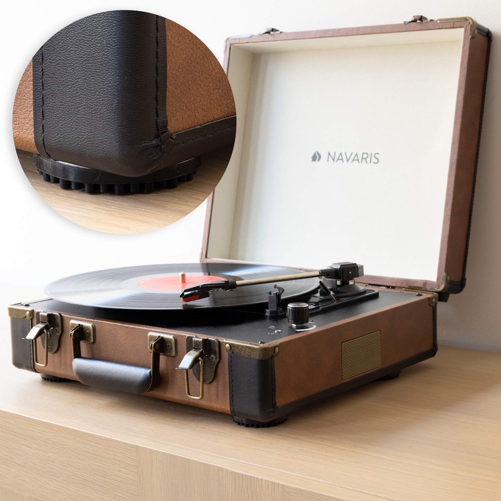 kwmobile Piezas de Amortiguador de Sonido - Kit de 4X Goma de Silicona antivibración para Altavoces Tocadiscos vinilos Equipo de Sonido Home Cinema