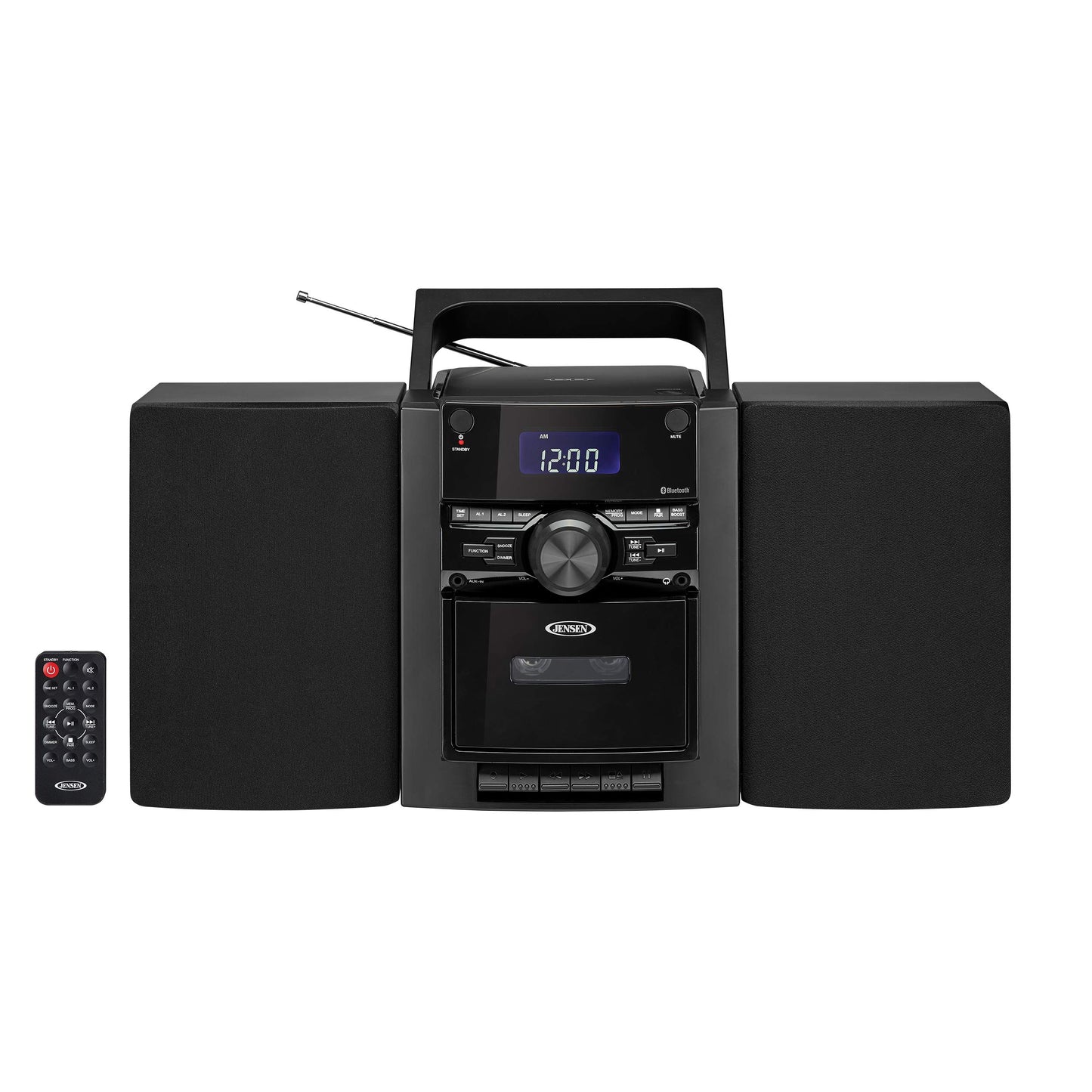 Jensen® - Sistema de música de CD estéreo portátil con Casete y Radio Digital Am/FM