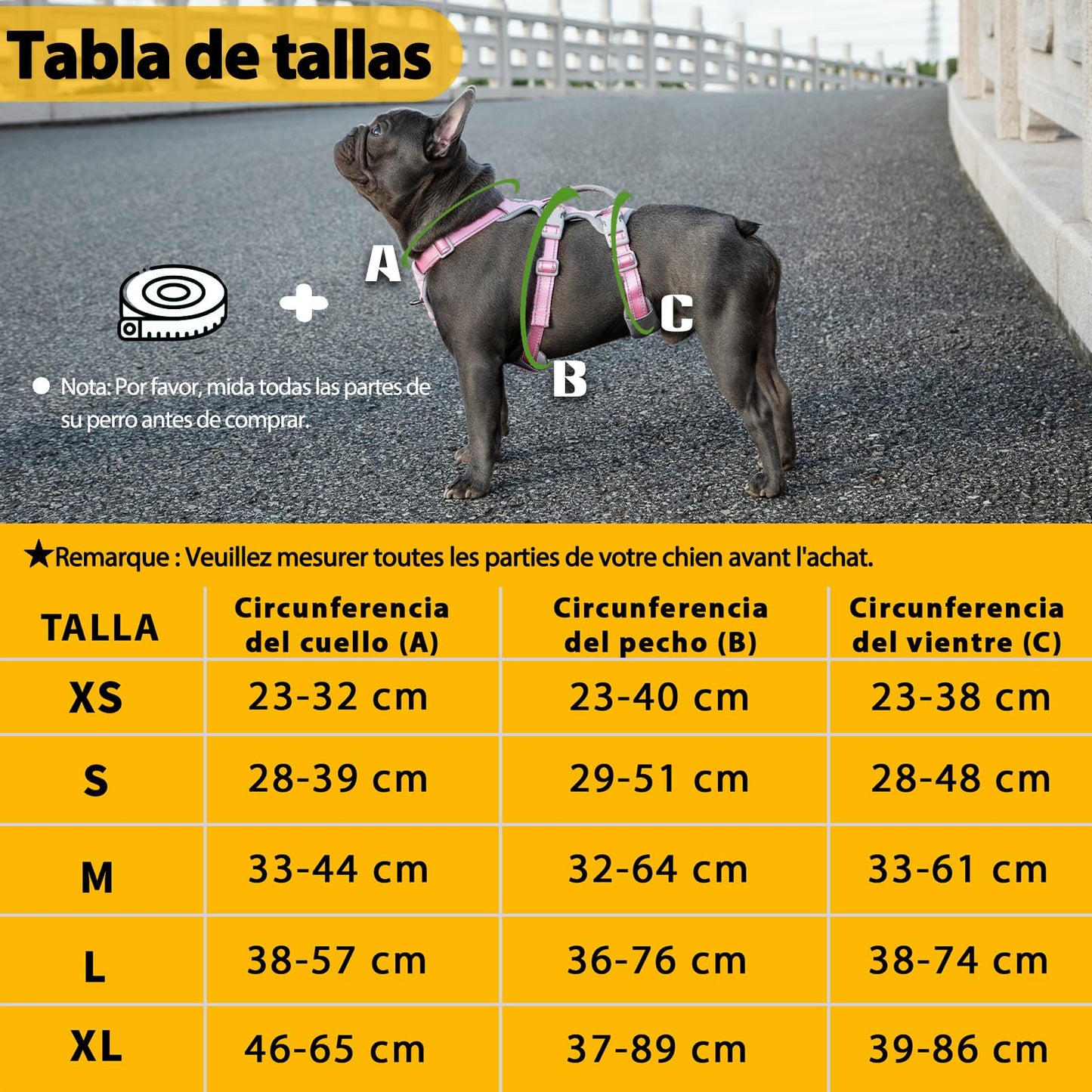 Huntboo Arnés antiescape Perros, arnés para escapistas, Totalmente Reflectante con asa Acolchada, Transpirable, Duradero, Ajustable,Ideal para Caminar, Entrenar y Correr (Rosa, XS)